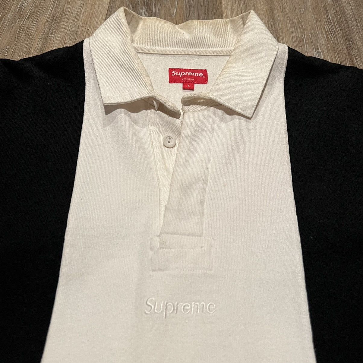 Supreme Supreme Rugby Ls Split shirt Size US L / EU 52-54 / 3 - 5 Thumbnail