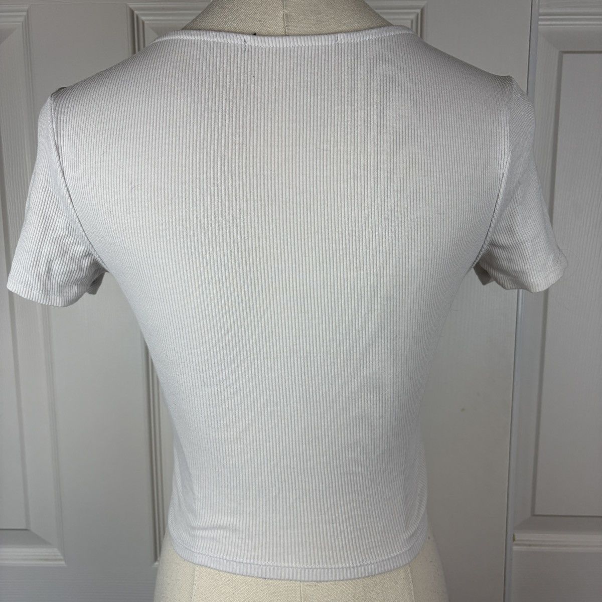 Other White cropped baby tee Size S / US 4 / IT 40 - 2 Thumbnail