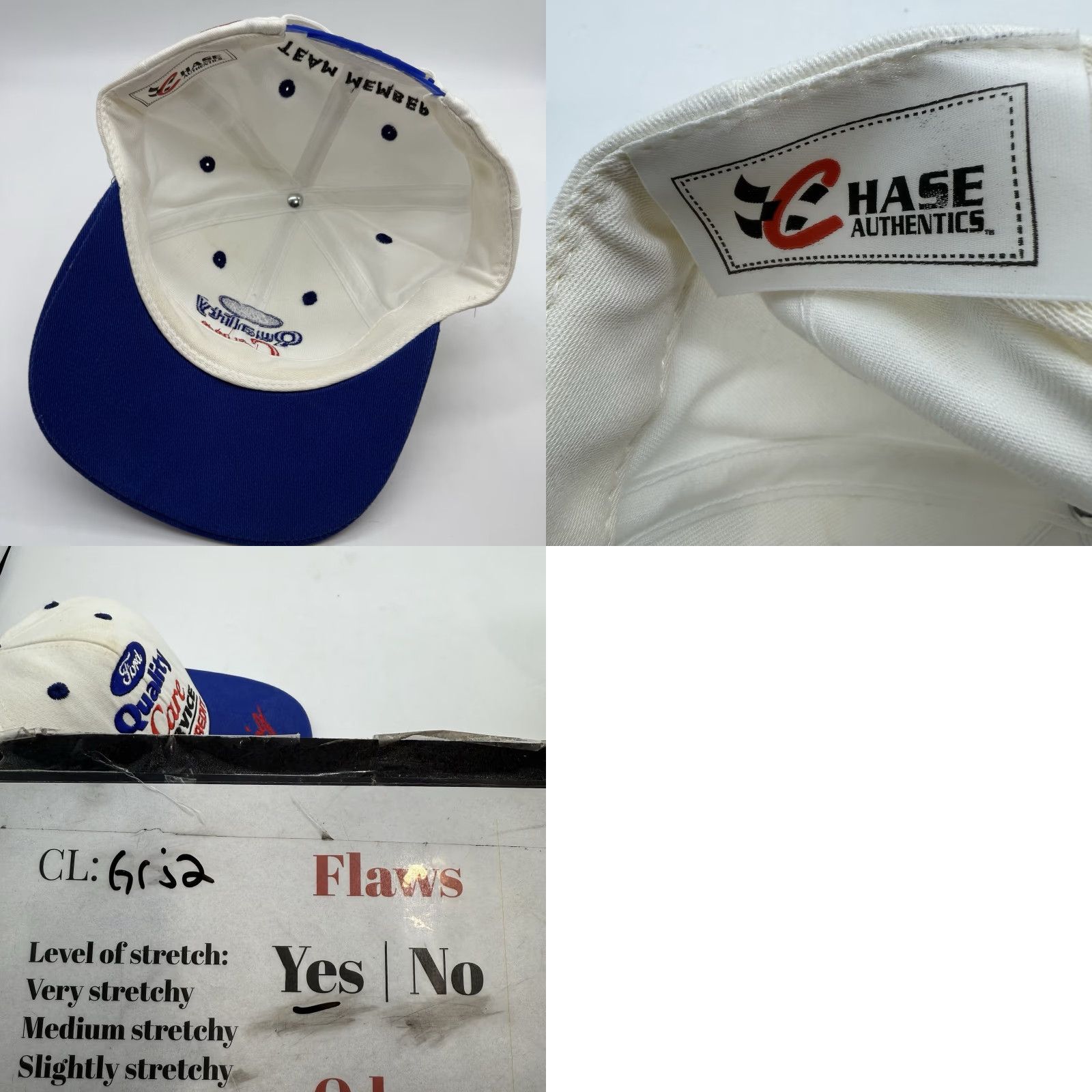 Vintage VINTAGE Nascar Hat Cap Snap Back White Ford #88 Racing Team Quality Care Navy? Size ONE SIZE - 8 Thumbnail