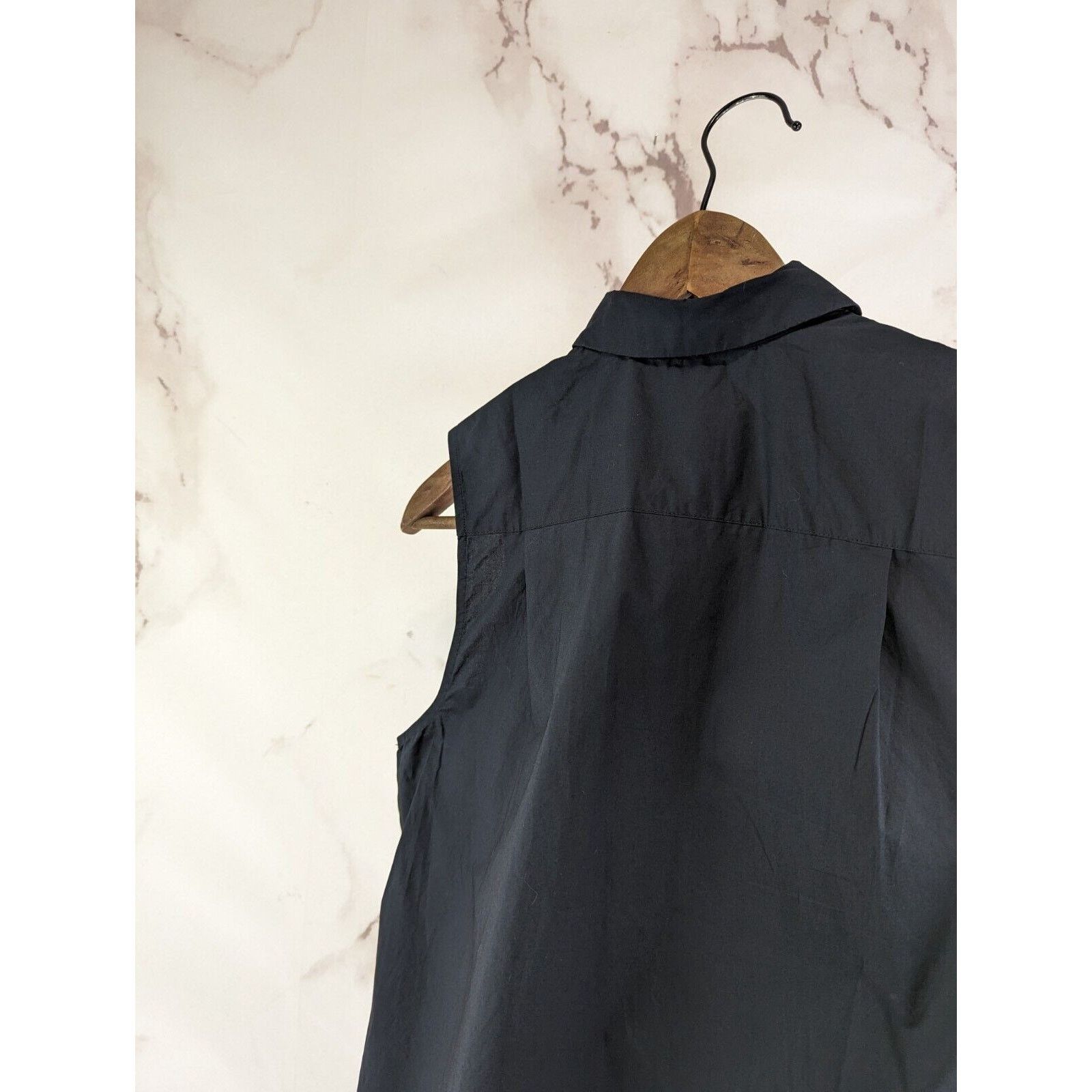 Everlane Everlane Shirt Womens XS Button Sleeveless Concealed Placket Size XS / US 0-2 / IT 36-38 - 6 Thumbnail