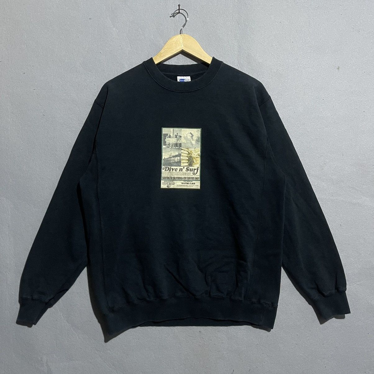 Body Glove Vintage Dive N’ Surf x Body Glove Black Crewneck Sweatshirt Size US L / EU 52-54 / 3 - 1 Thumbnail