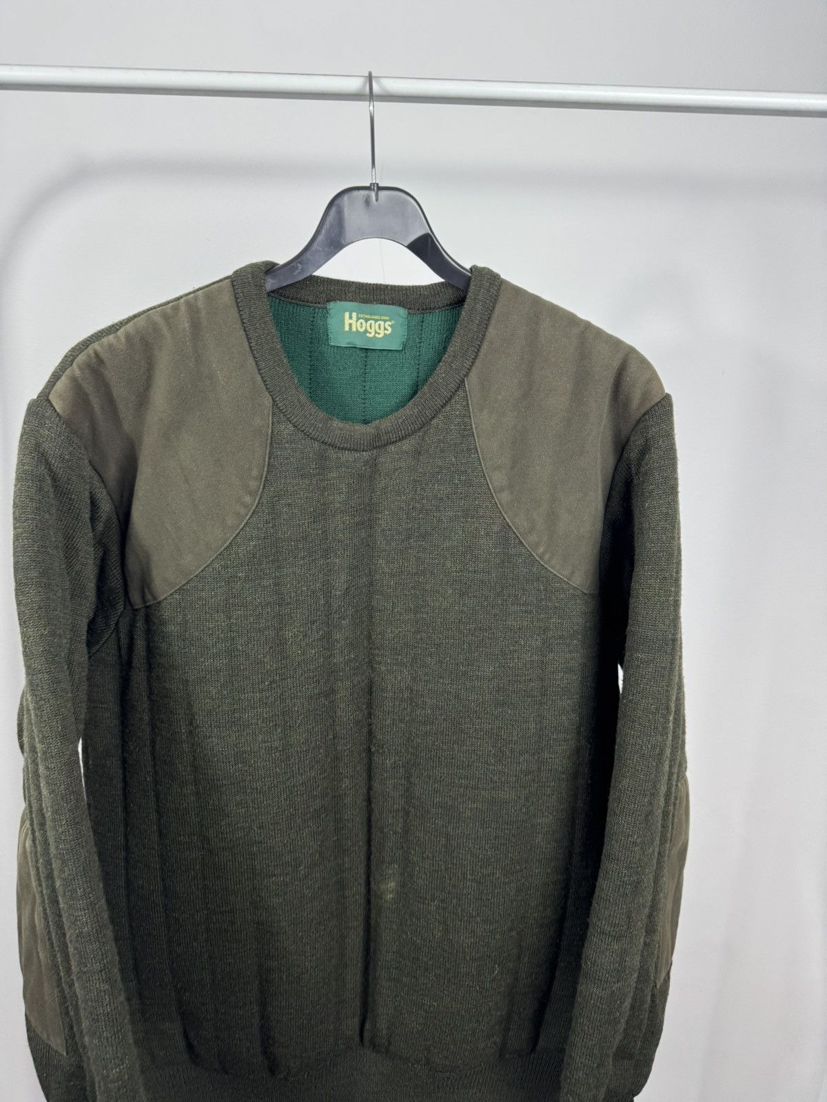 Other Hoggs Quiltknit Wool Hunting Sweater Padded Elbow Shoulder L Size US L / EU 52-54 / 3 - 3 Thumbnail