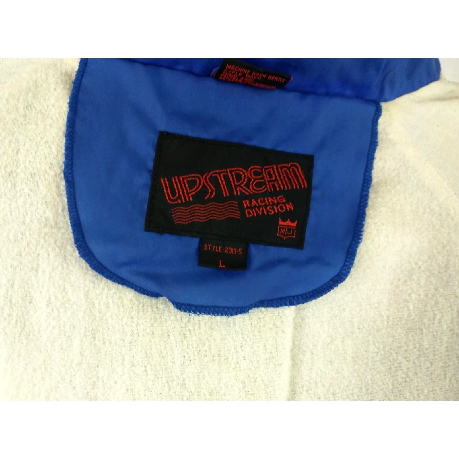 Vintage VINTAGE Upstream Racing Jacket Mens Size Large Blue Windbreaker 80s Wagner Brake Team Size US L / EU 52-54 / 3 - 4 Thumbnail