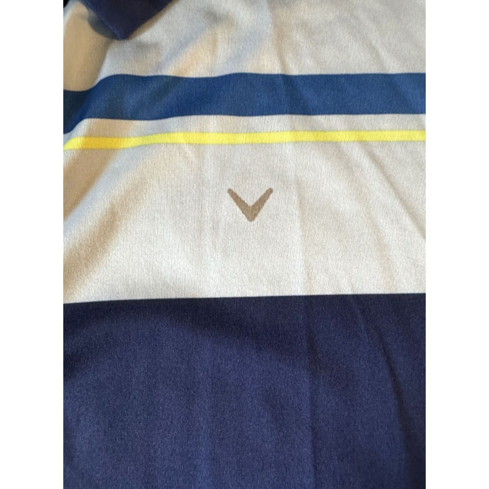 Callaway Callaway Polo Shirt Mens XL Striped Short Sleeve Blue Golf Size US XL / EU 56 / 4 - 3 Thumbnail