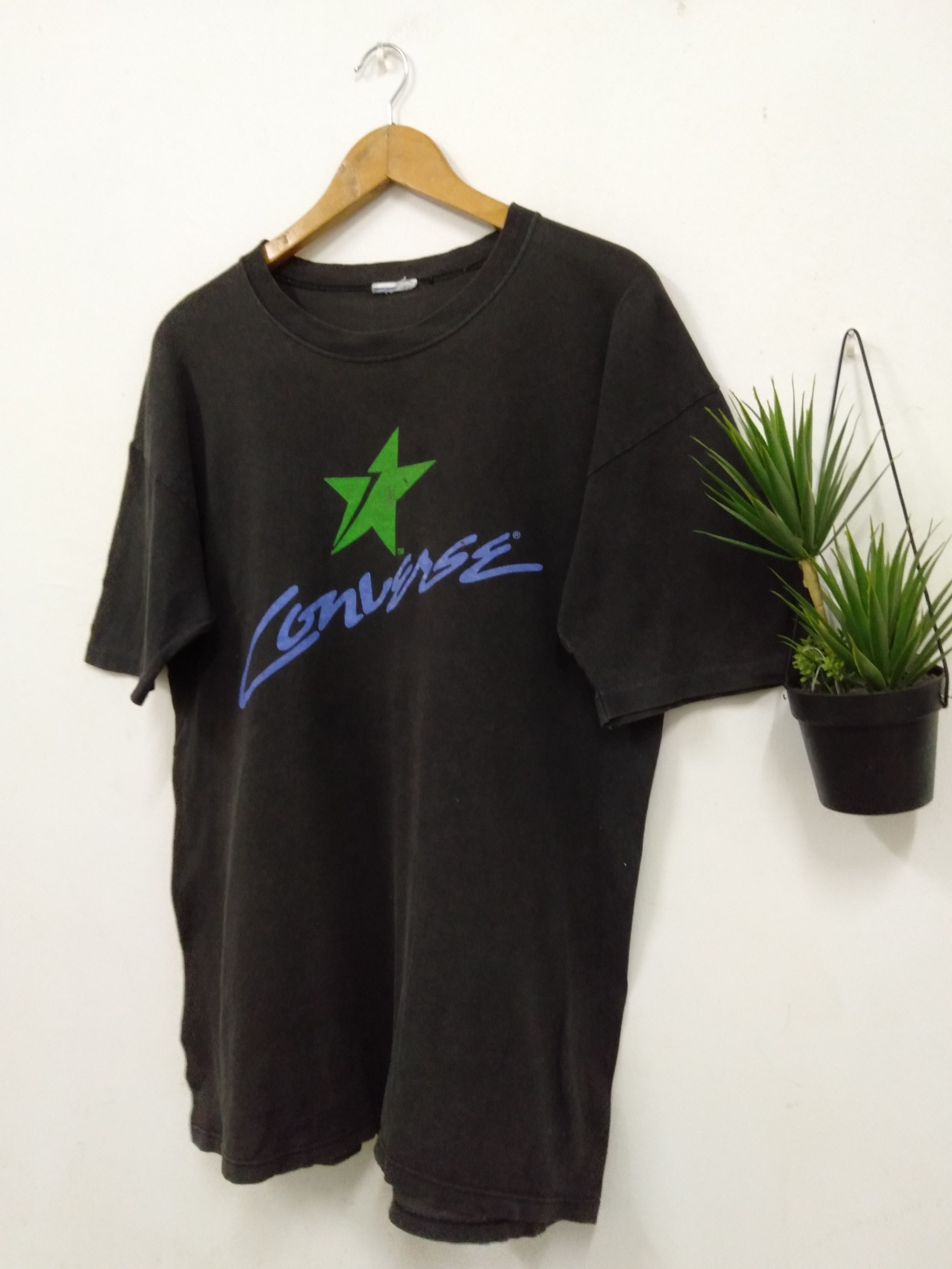 Converse Vintage 90s Converse All Star promo t shirt Single stich Size US L / EU 52-54 / 3 - 4 Thumbnail