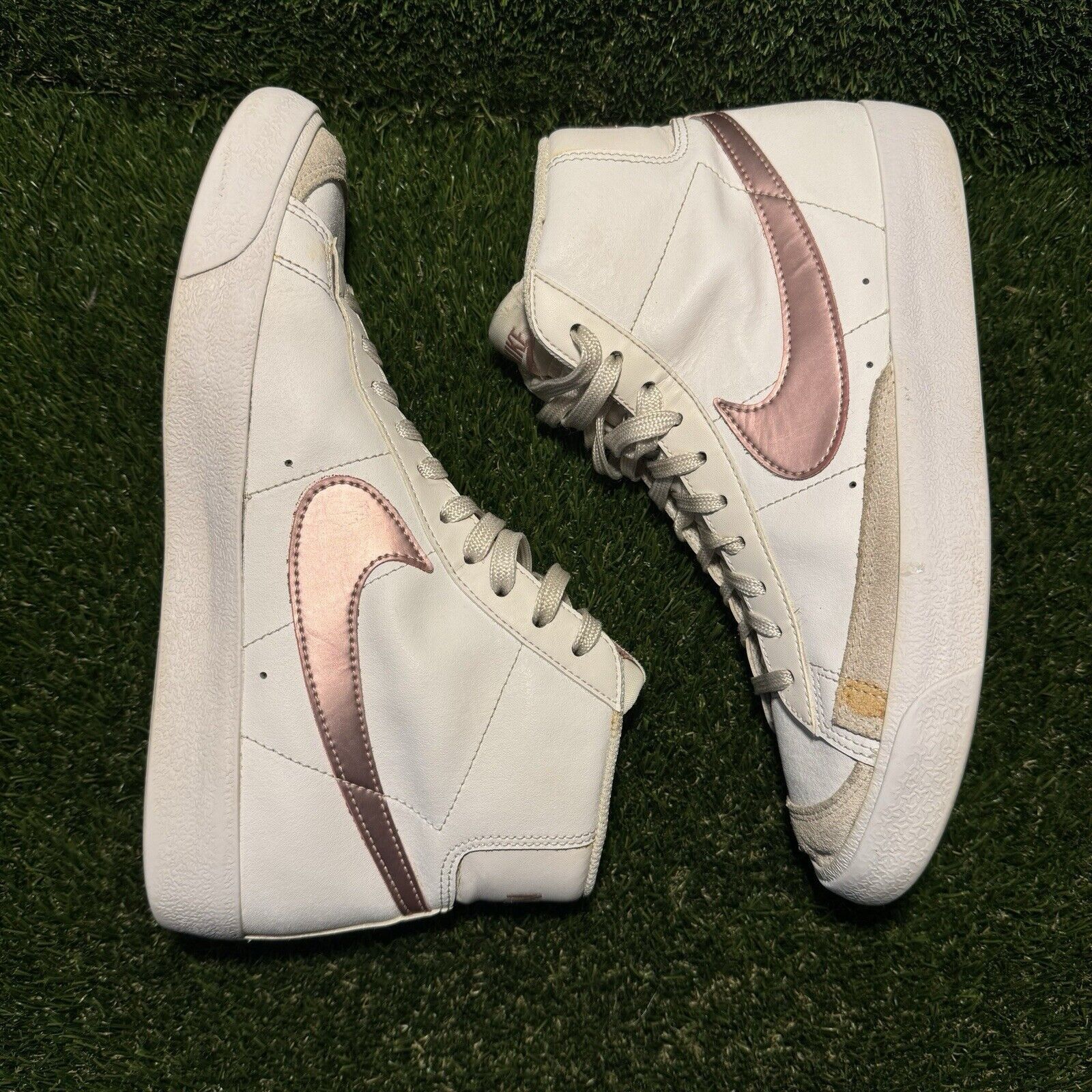 Nike Size 8.5W/7 (GS) - Nike Blazer Mid 77 White Pink Glaze Size US 8.5 / IT 38.5 - 4 Thumbnail