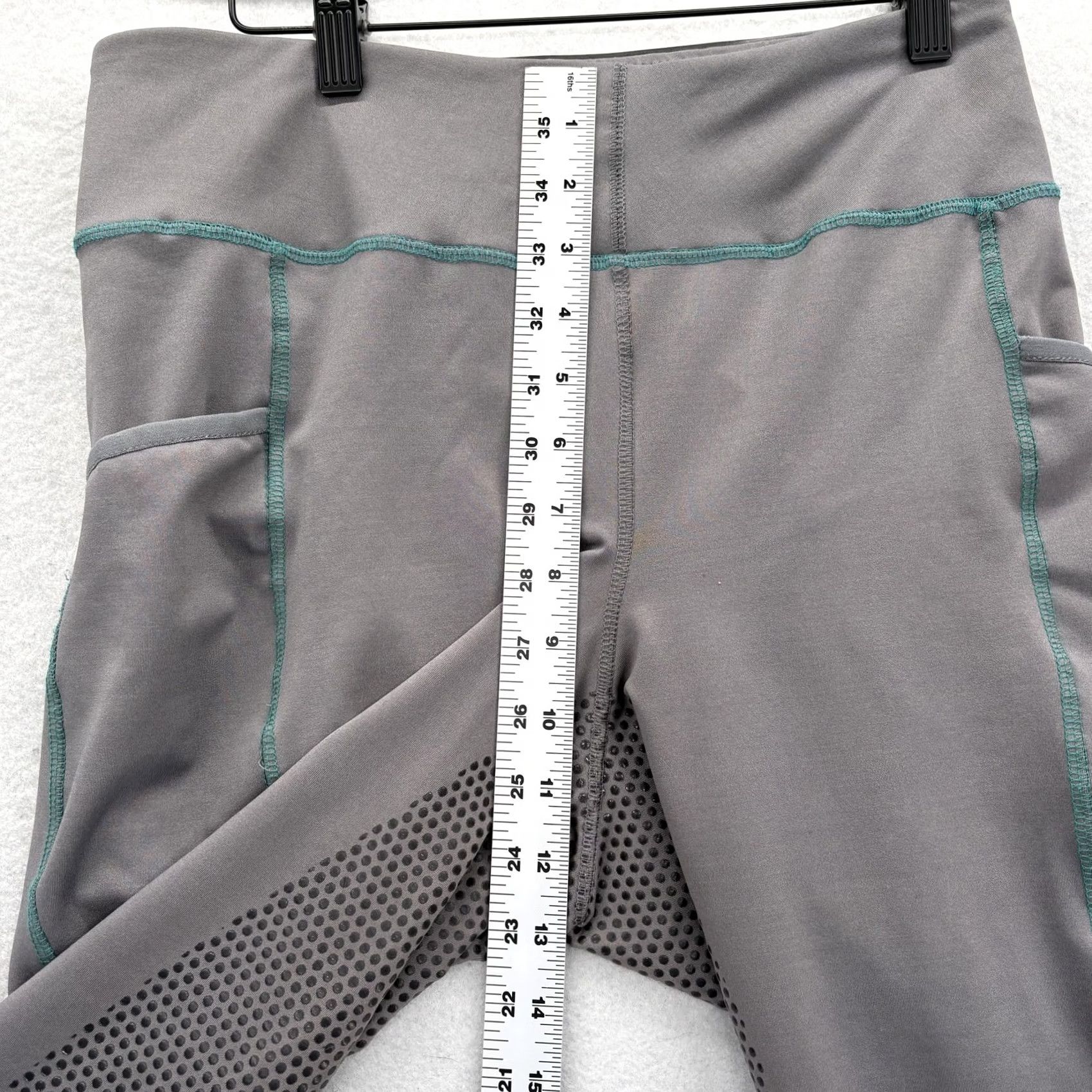 Vintage Riding Sport Leggings Womens L Gray Full Seat Riding Equestrian Pants Size 36" / US 14 / IT 50 - 5 Thumbnail