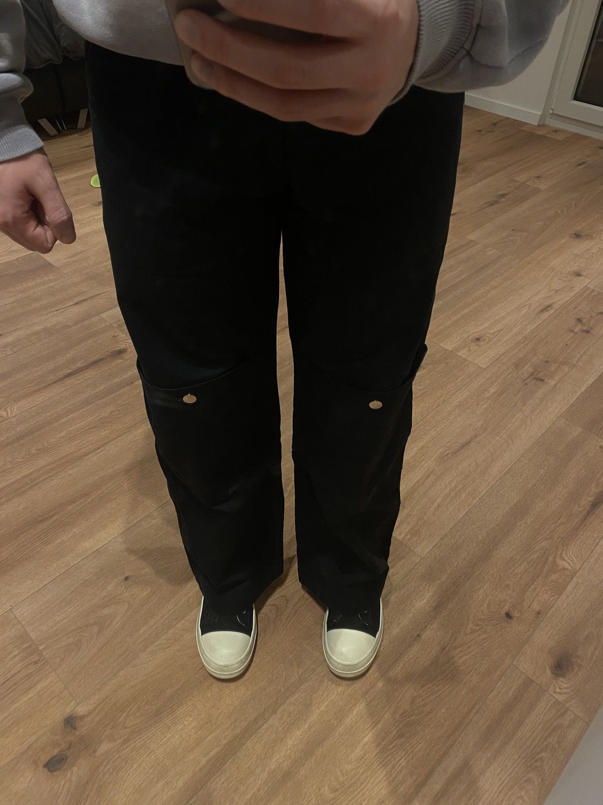 SPENCER BADU Spencer Badu Black Knee Pocket Cargo Black Size L Size US 34 / EU 50 - 8 Thumbnail