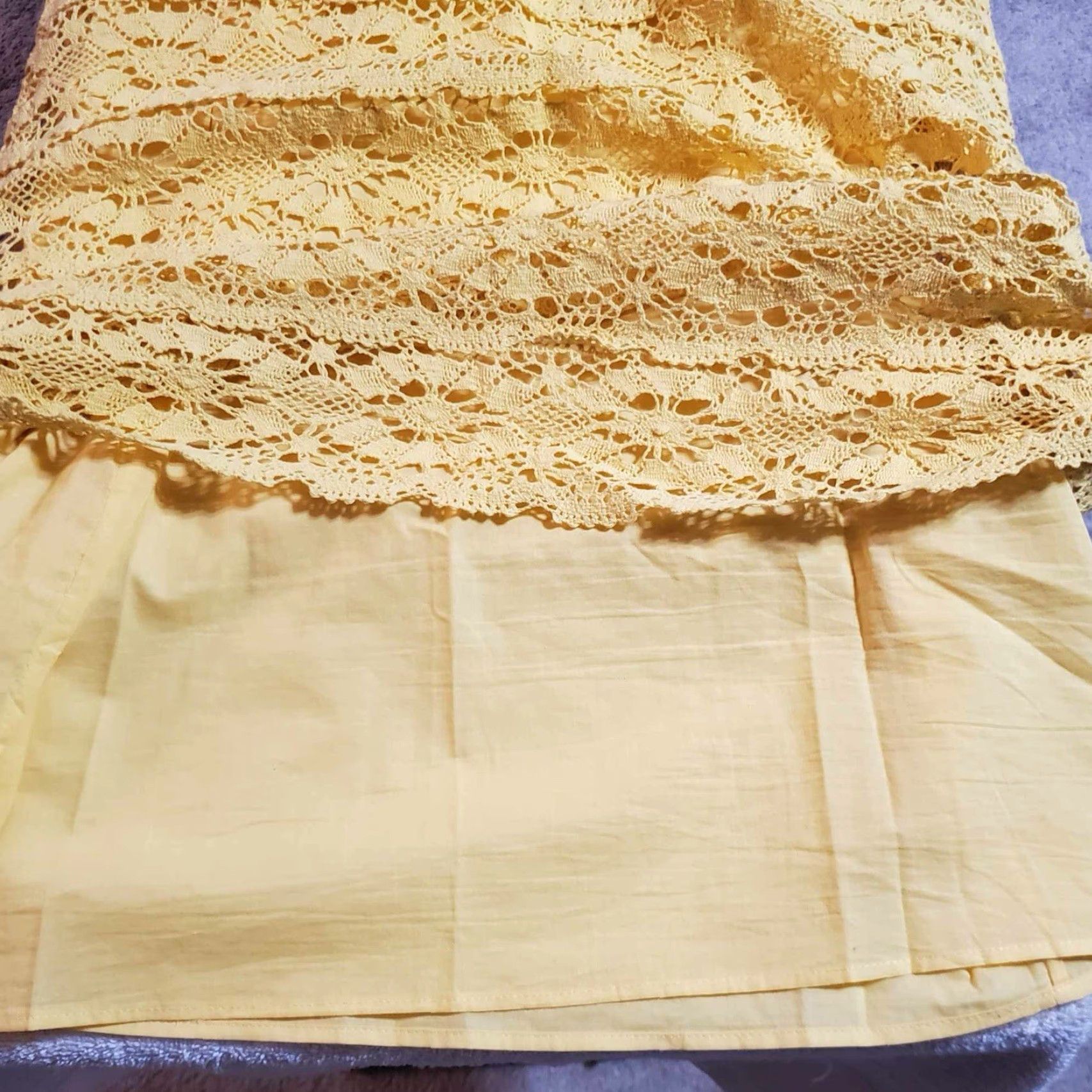 Juicy Couture VINTAGE Juicy Couture Dress Sunlit Lydia Guipure Lace Sheath Yellow NWT 6 Women's Short Sleeve V-Neck Zip Casual Modern Classic Size M / US 6-8 / IT 42-44 - 8 Thumbnail