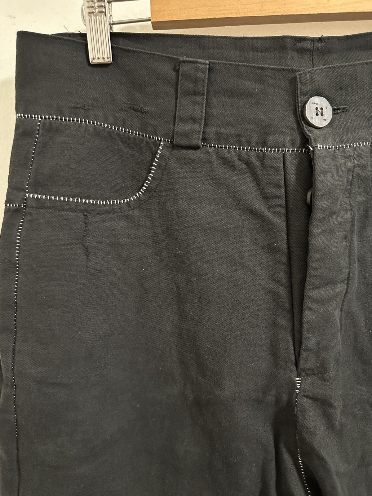 10sei0otto 10sei0otto 5 Pocket Black Trousers Size US 30 / EU 46 - 3 Thumbnail