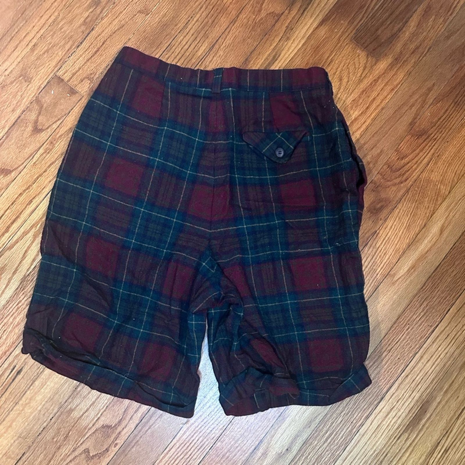 Lands' End Lands End Wool Plaid Shorts Size 36" / US 14 / IT 50 - 5 Thumbnail