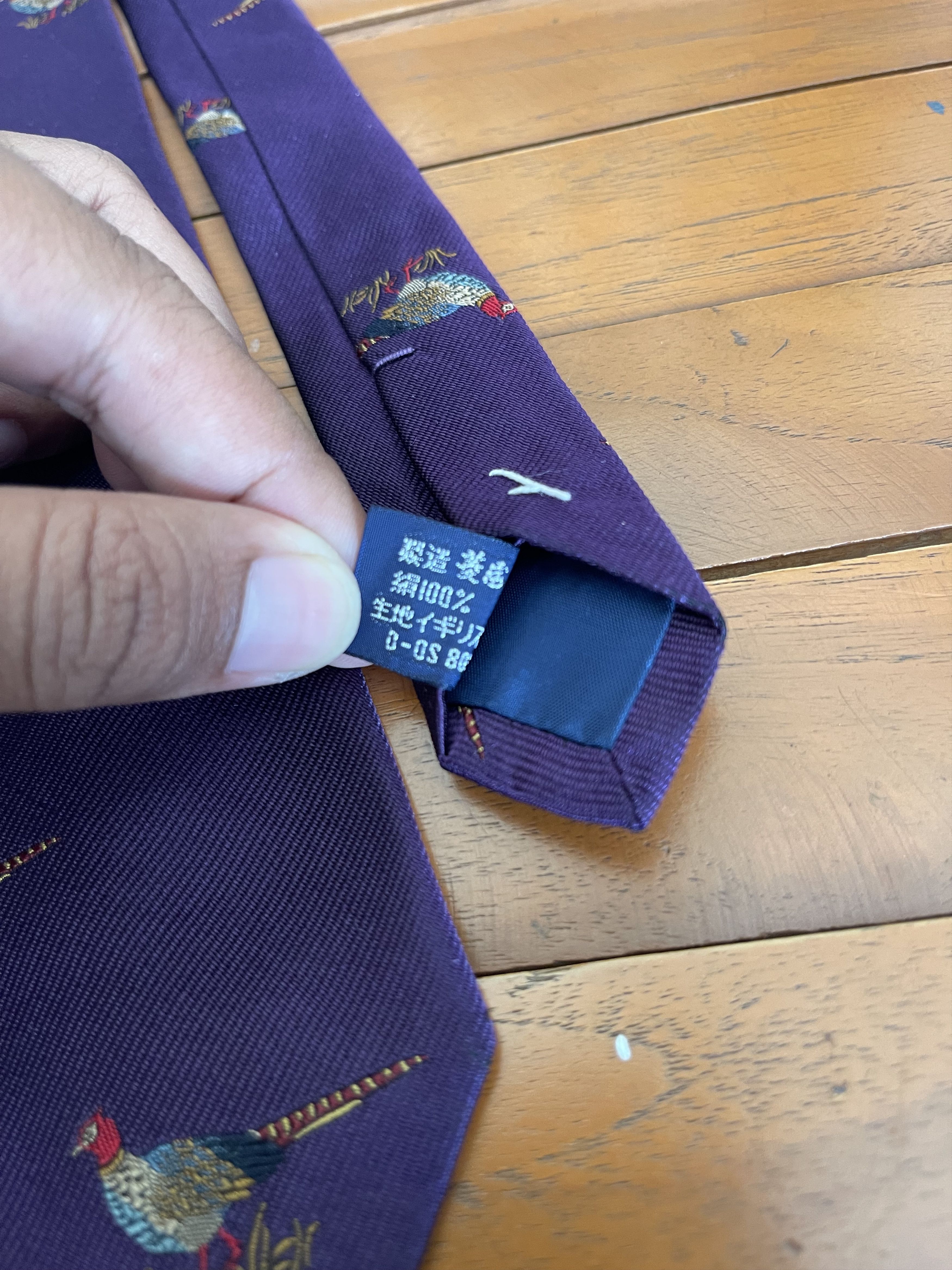 Ralph Lauren Ralph Lauren Repeated Pigeons Purple Luxury Size ONE SIZE - 4 Thumbnail