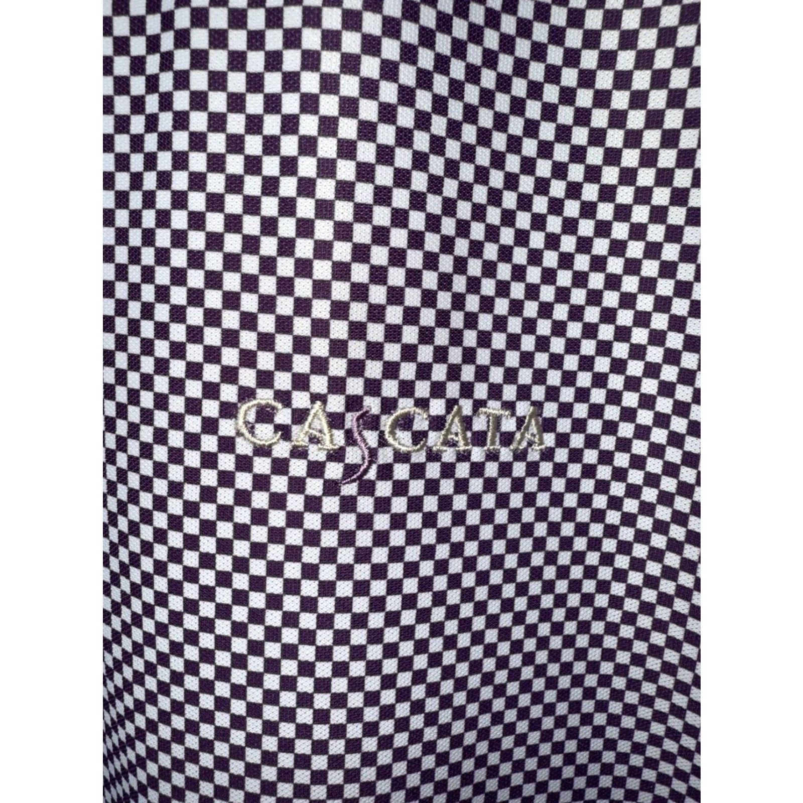 Peter Millar PETER MILLAR Summer Comfort Purple/white Checkered Shirt Mens XL Stretchy Size US XL / EU 56 / 4 - 4 Thumbnail