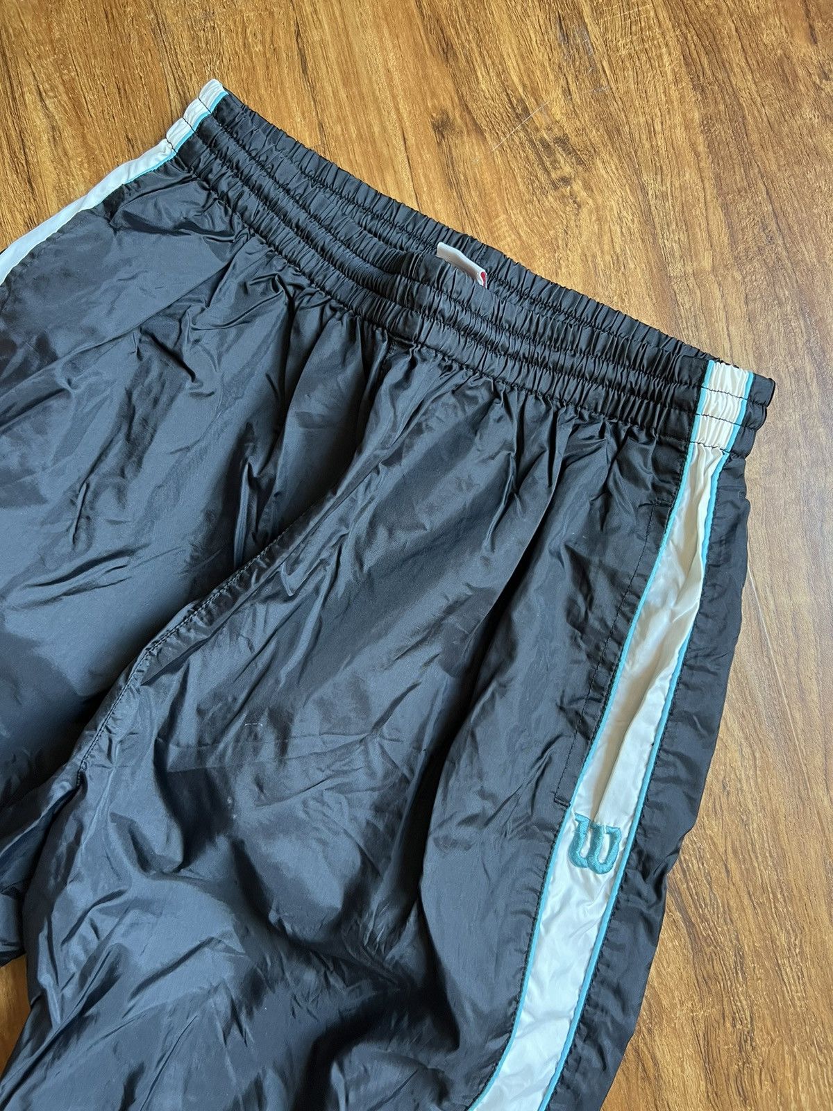 Vintage × Wilson Cool Vintage Y2K Wilson Athletics nylon track pant tennis Size US 30 / EU 46 - 2 Thumbnail