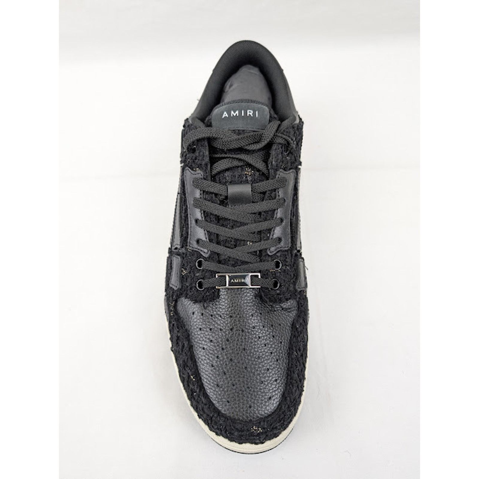 Amiri o1rshd1 Boucle Skelton Low-Top Sneakers in Black Size US 9 / EU 42 - 6 Thumbnail