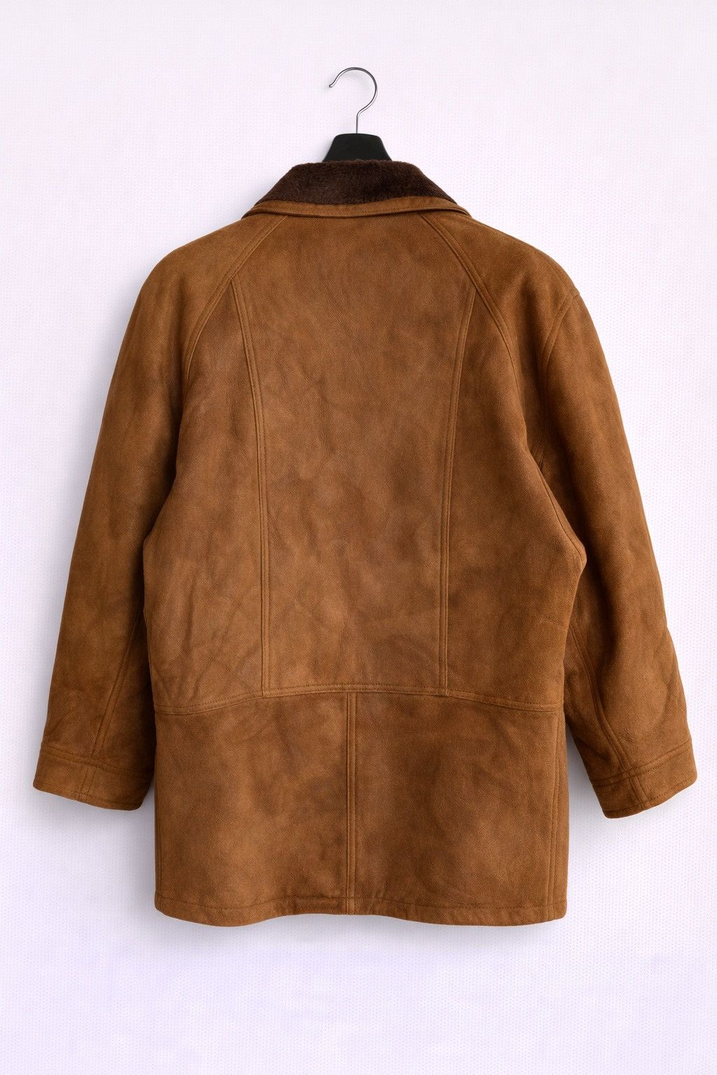Vintage Vintage COLZER Shearling Suede Brown Leather Winter Coat Size US L / EU 52-54 / 3 - 2 Thumbnail