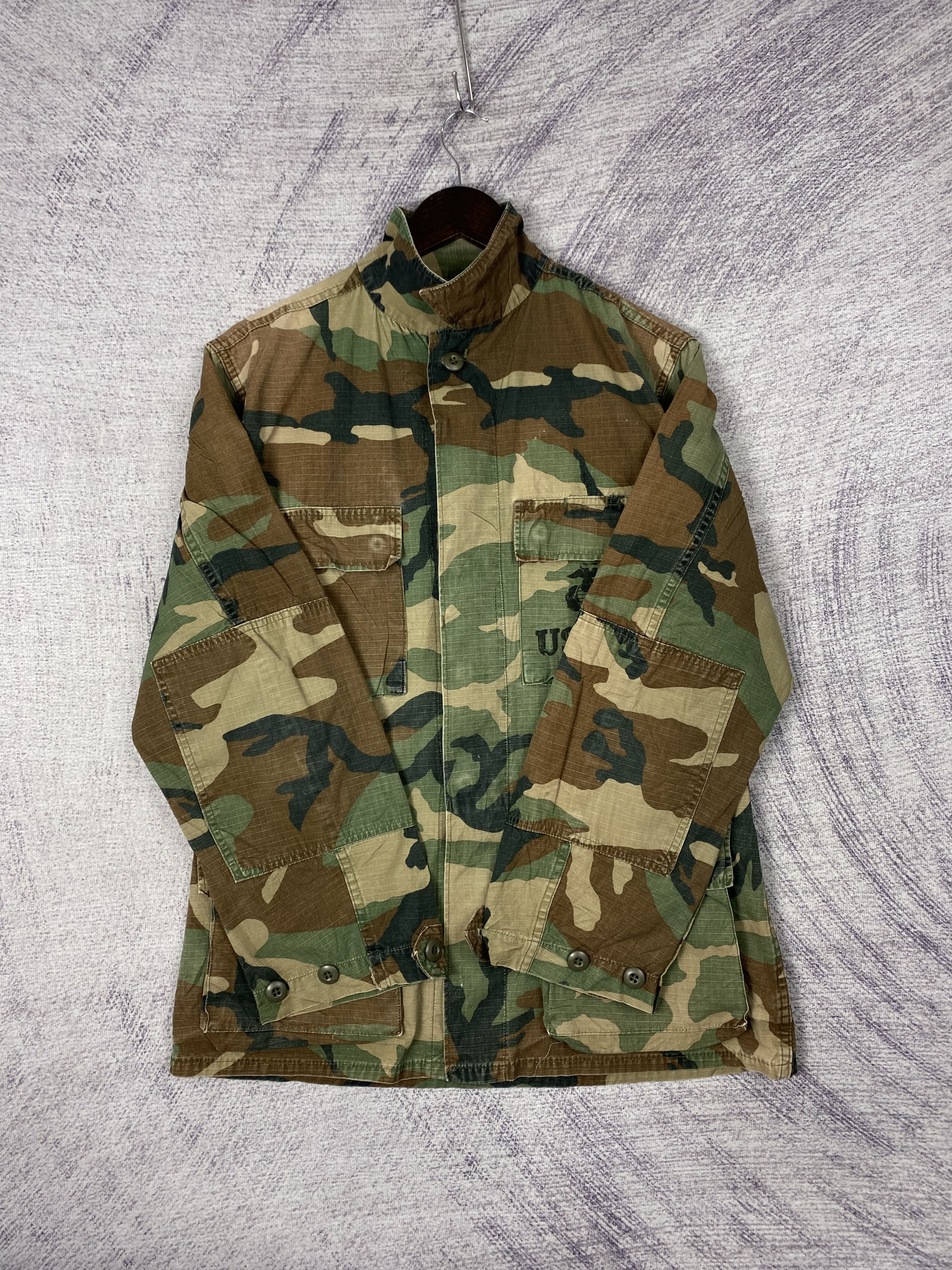 Japanese Brand Vintage USMC Military Camo Jacket Size US S / EU 44-46 / 1 - 4 Thumbnail
