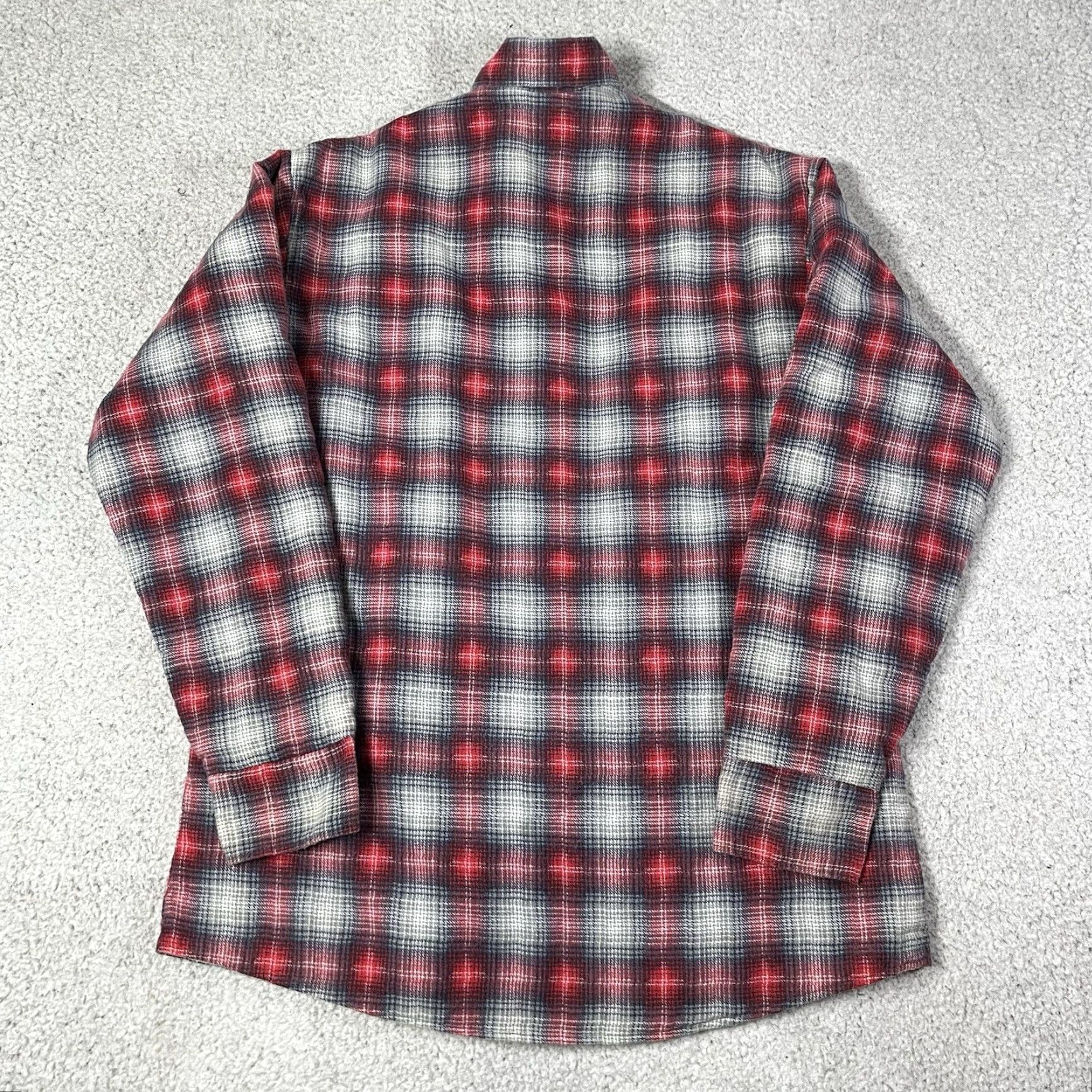 Sears Sears Flannel Shirt Mens L Plaid Quilt Lined Vintage Button-Up Cotton Red Proud USA 80s 90s Retro Casual Mens Size US L / EU 52-54 / 3 - 4 Thumbnail