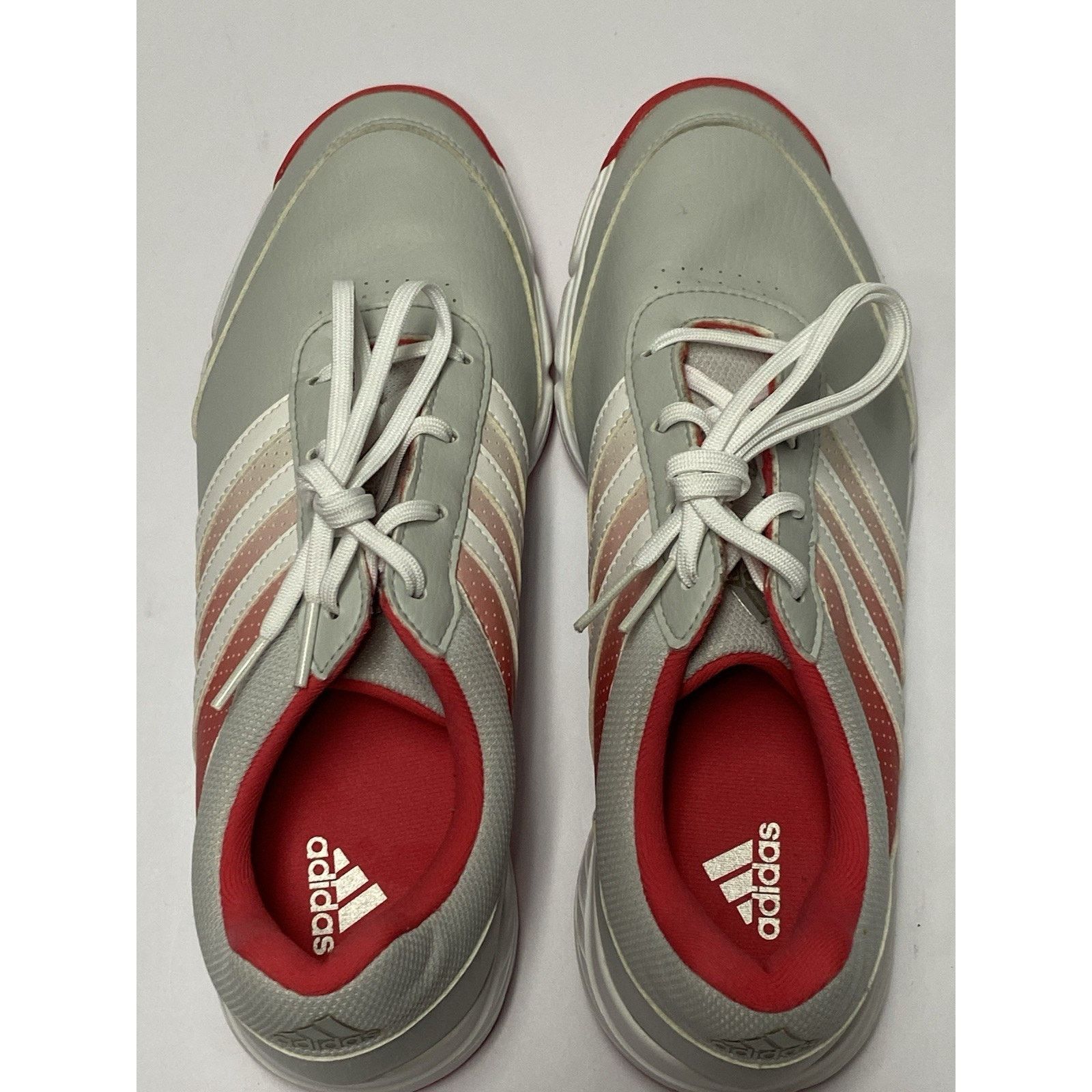Adidas Adidas Womens 8.5 Tech Golf Shoes Soft Spike Gray Pink Size US 8.5 / IT 38.5 - 7 Thumbnail