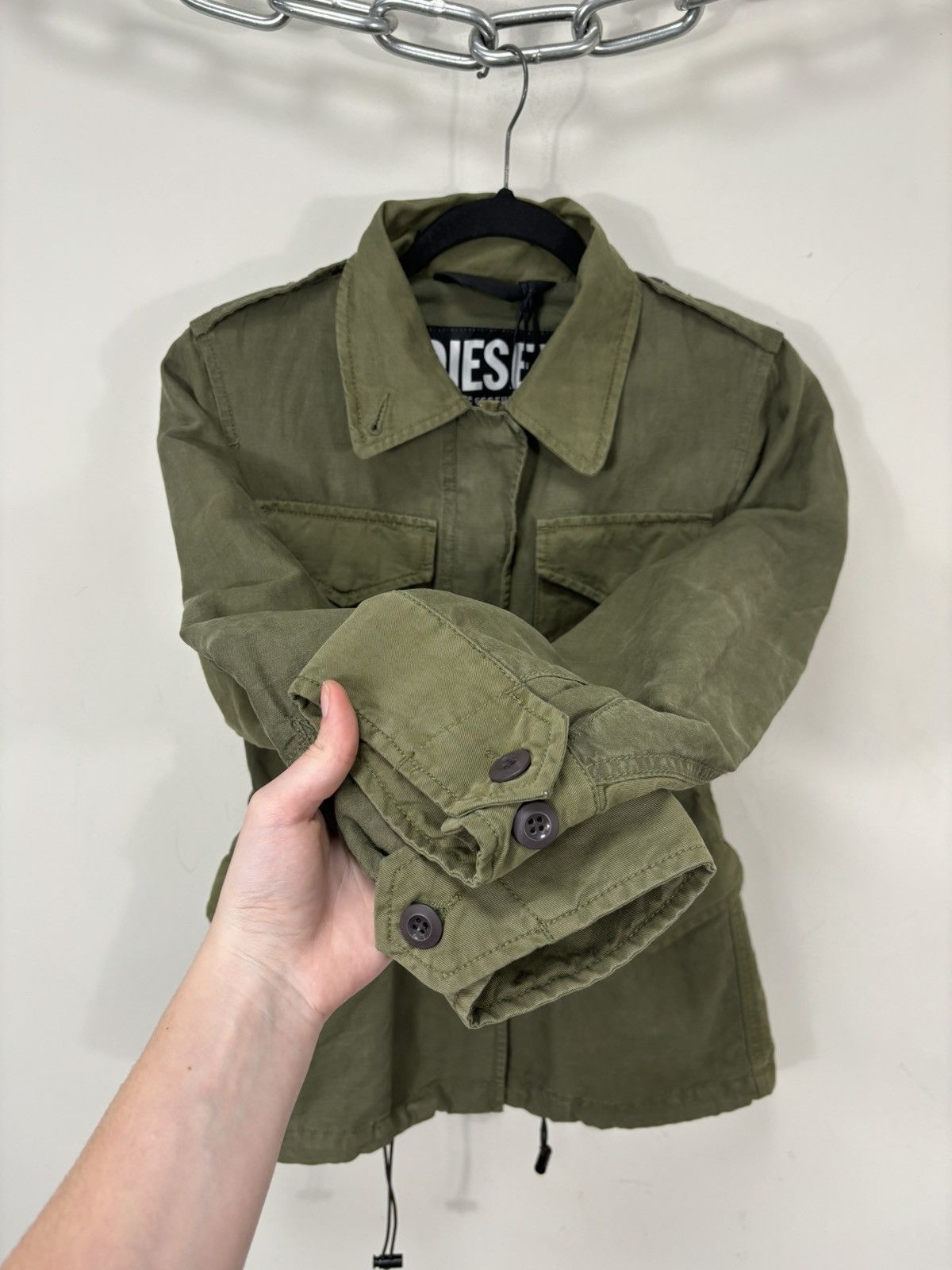 Diesel Diesel G-Claudia Giacca NWT Women’s Multipocket Olive Jacket Size XXS / US 00 / IT 34 - 10 Thumbnail
