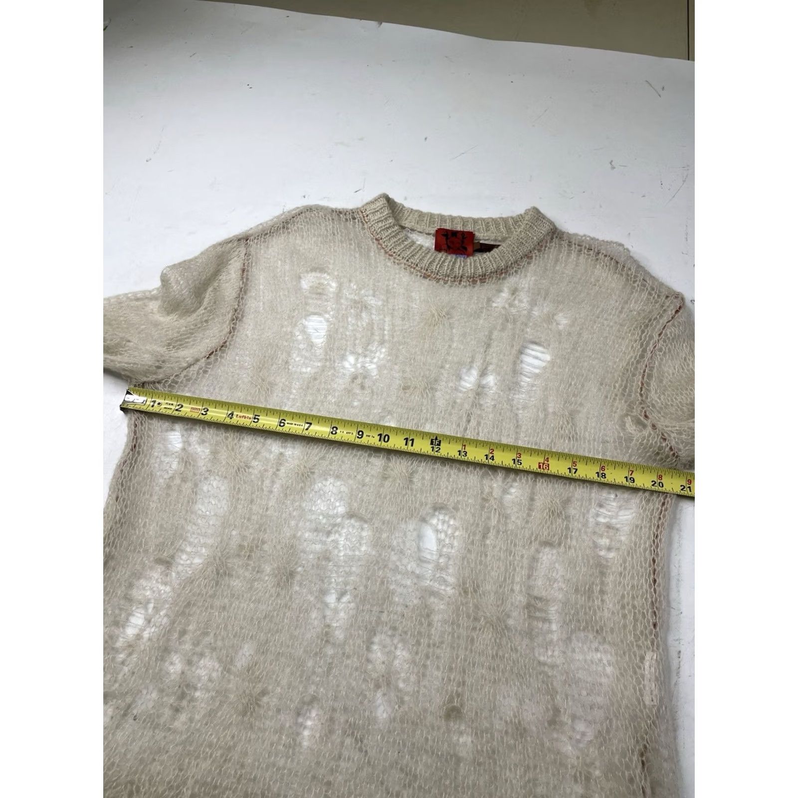 Marc Jacobs Heaven by Marc Jacobs x Deftones Sweater Unisex Adults M Crew Neck Ivory Grunge Ultra Rare Collab Women’s Medium Size M / US 6-8 / IT 42-44 - 7 Thumbnail