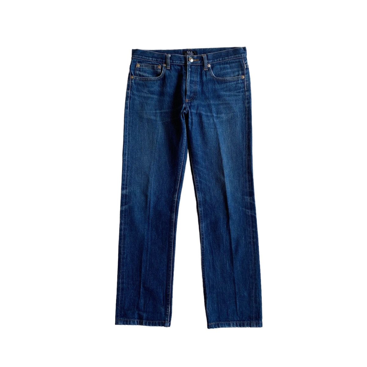 image of A P C Selvedge Denim Pants in Indigo Blue, Men's (Size 29)