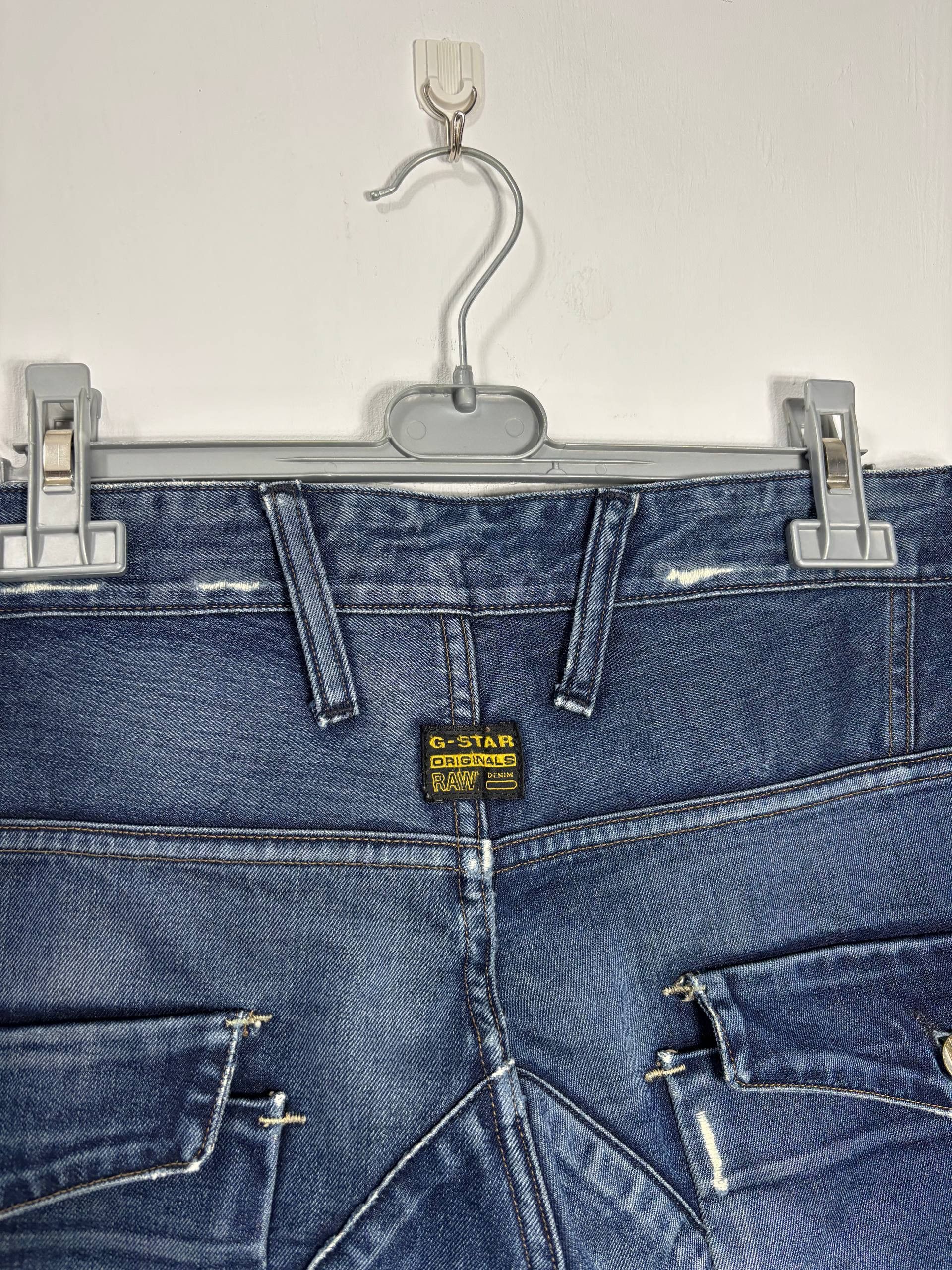 G-Star G-Star Raw Biker Cropped Y2K Bermuda Denim Shorts Size US 31 - 7 Thumbnail