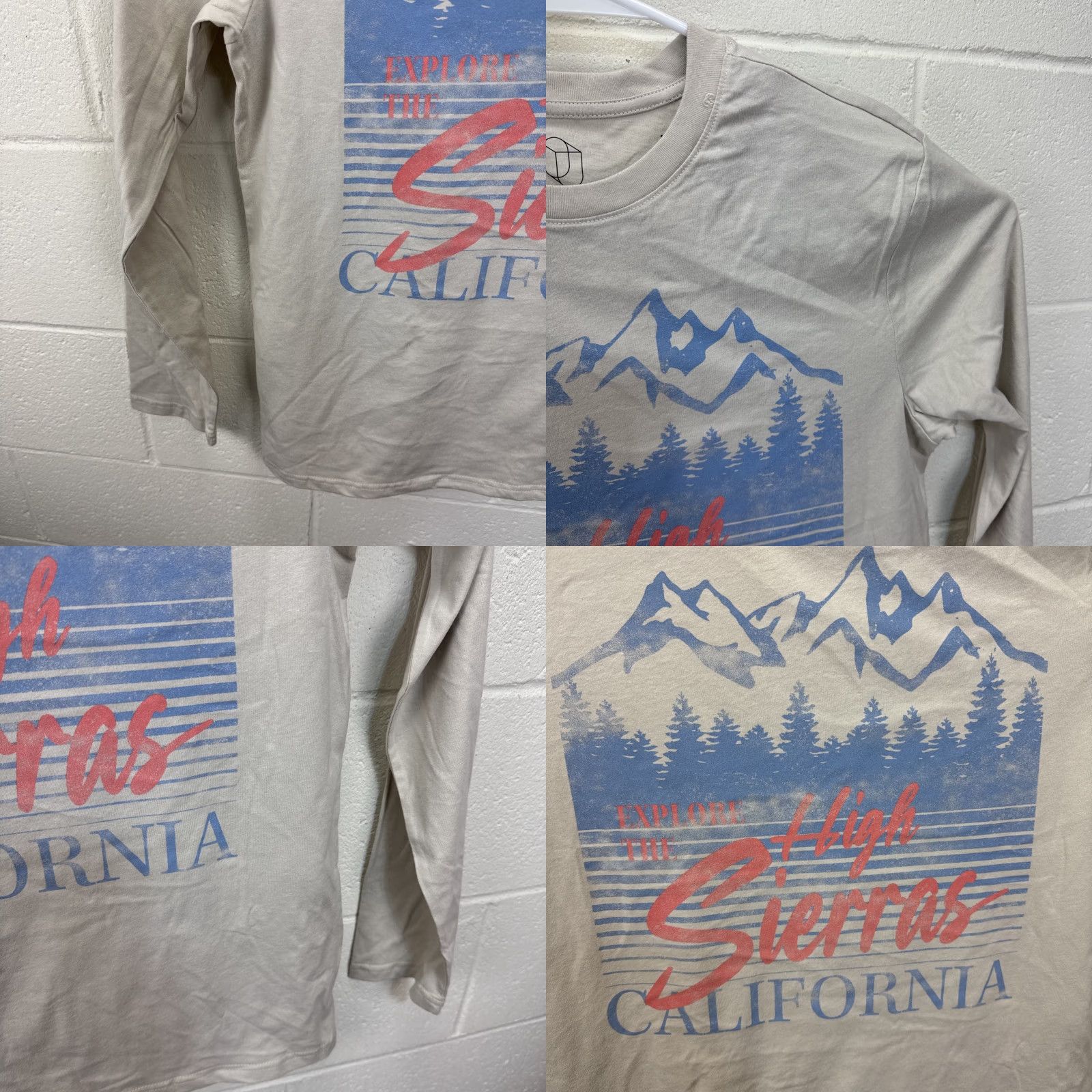 Vintage VINTAGE Original Use Men's High Sierras California Graphic Tee Shirt Long Sleeve Medium Size US M / EU 48-50 / 2 - 8 Thumbnail