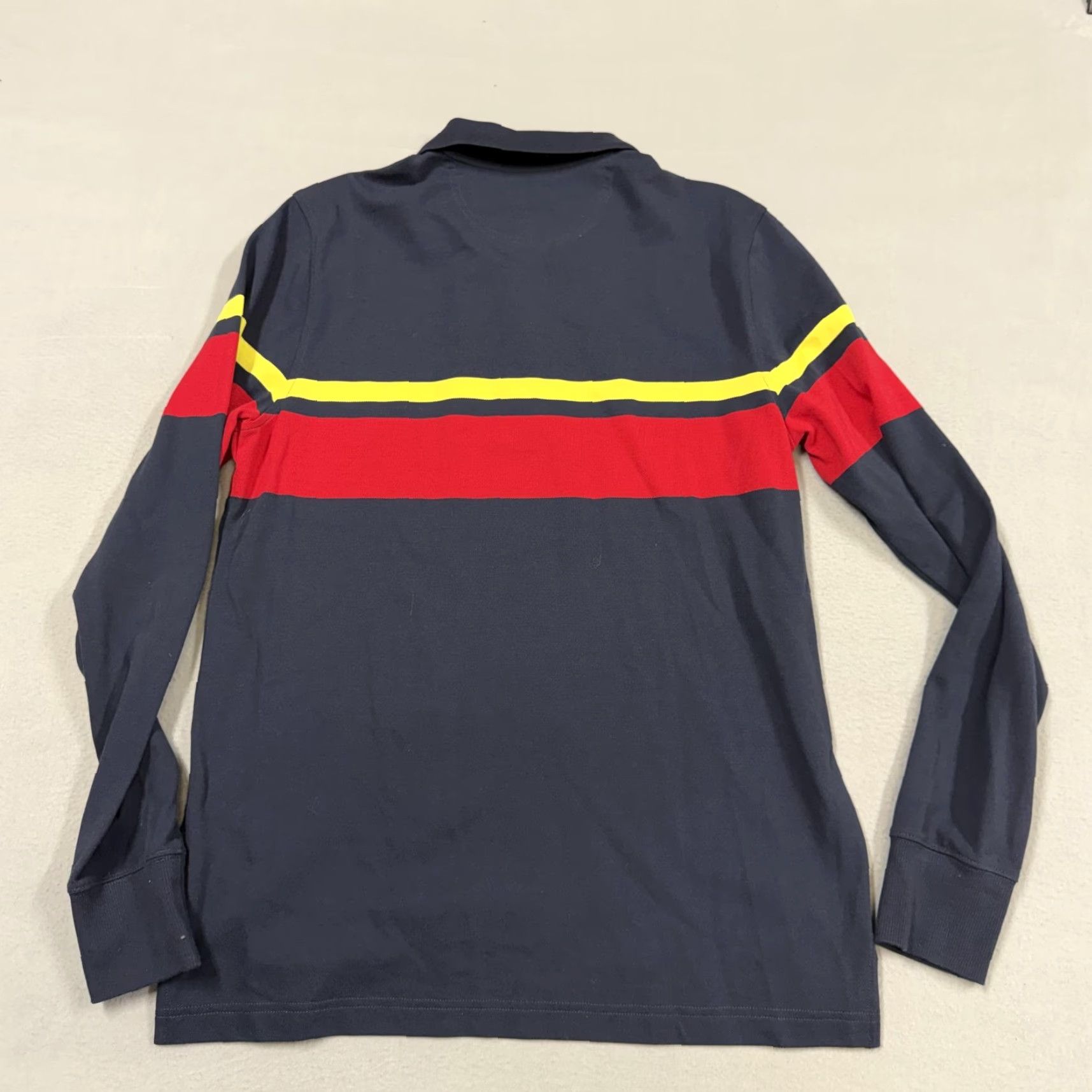 Brooks Brothers Brooks Brothers Polo Shirt Mens M Blue Stripe Long Sleeve Slim Fit Knit Size US M / EU 48-50 / 2 - 5 Thumbnail