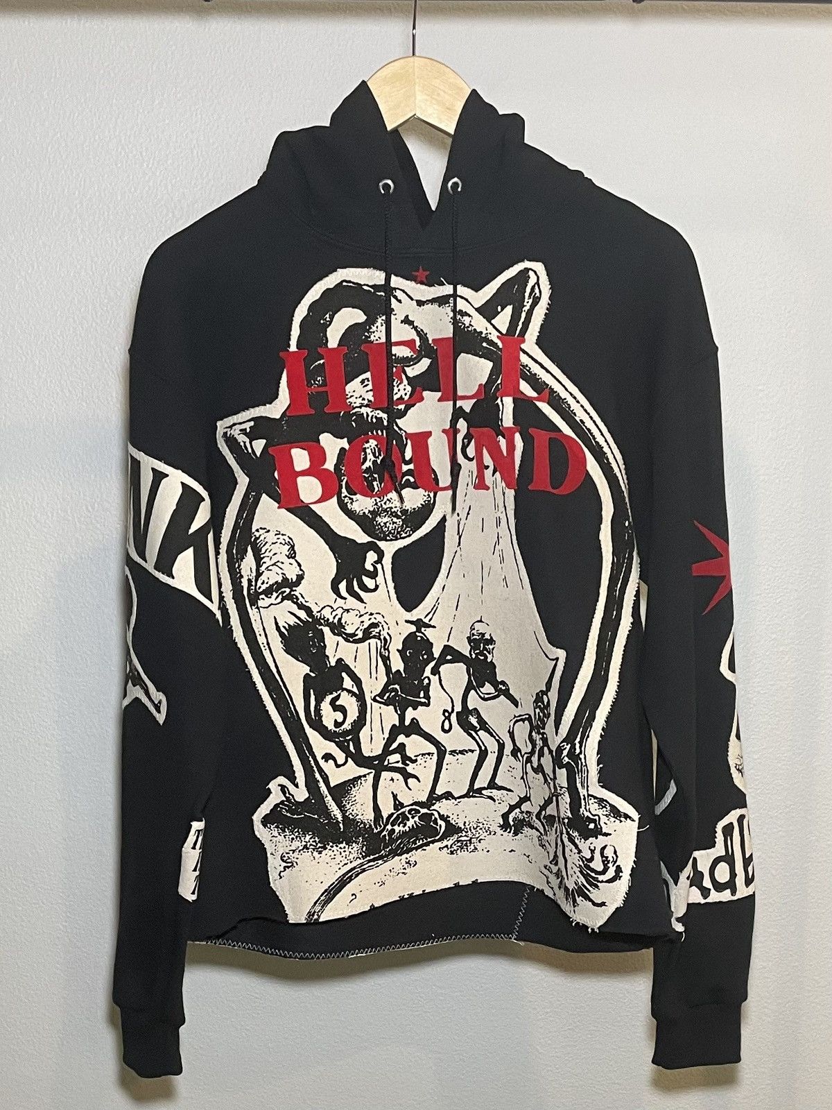 国内で当店のみ Hell System - PATCHWORK DESTROYED SWEATSHIRT 国内で当店のみ Hell System - PATCHWORK DESTROYED SWEATSHIRT