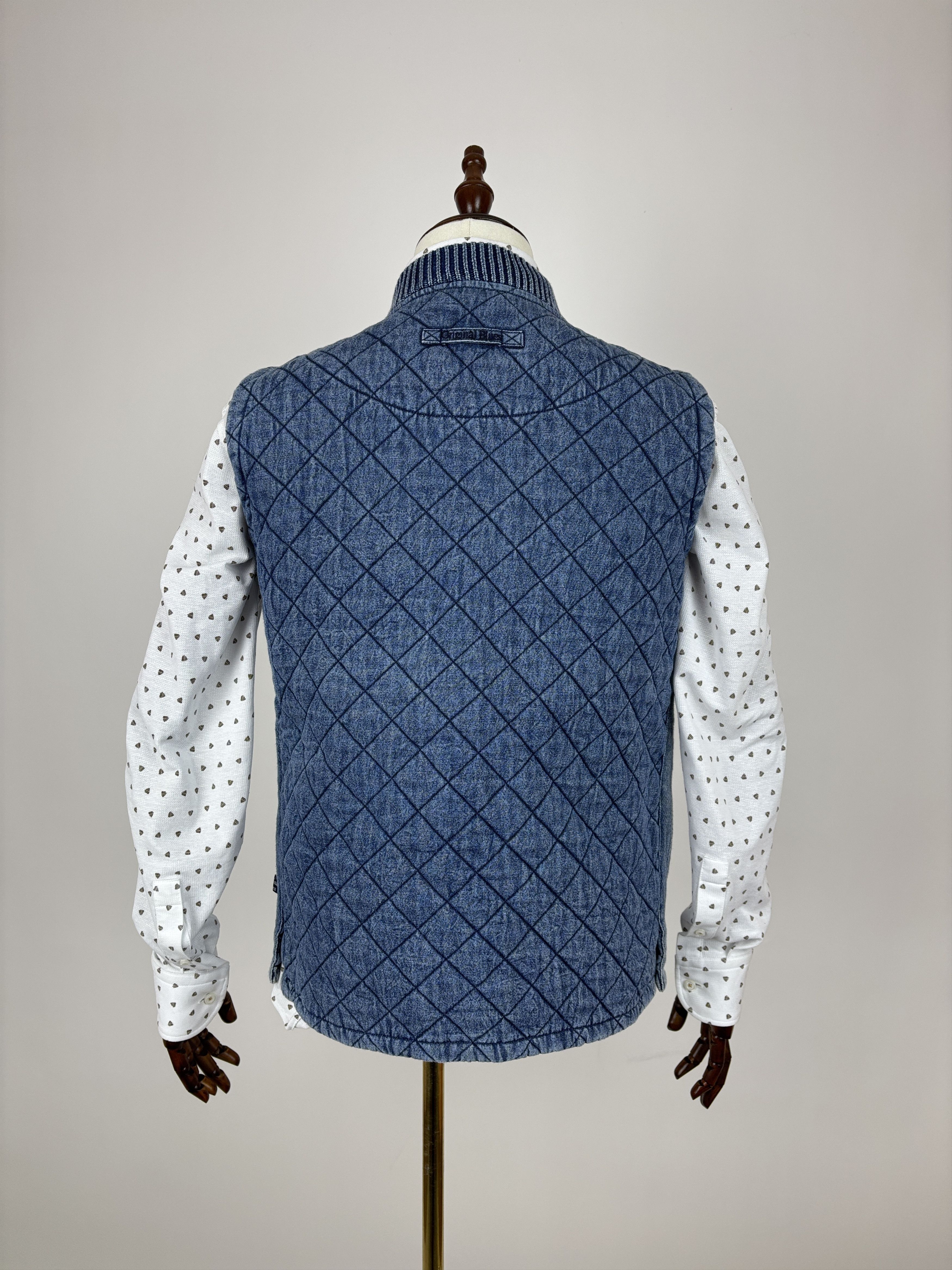 Other UK Original Blues Quilted Denim Vest Size US M / EU 48-50 / 2 - 16 Thumbnail
