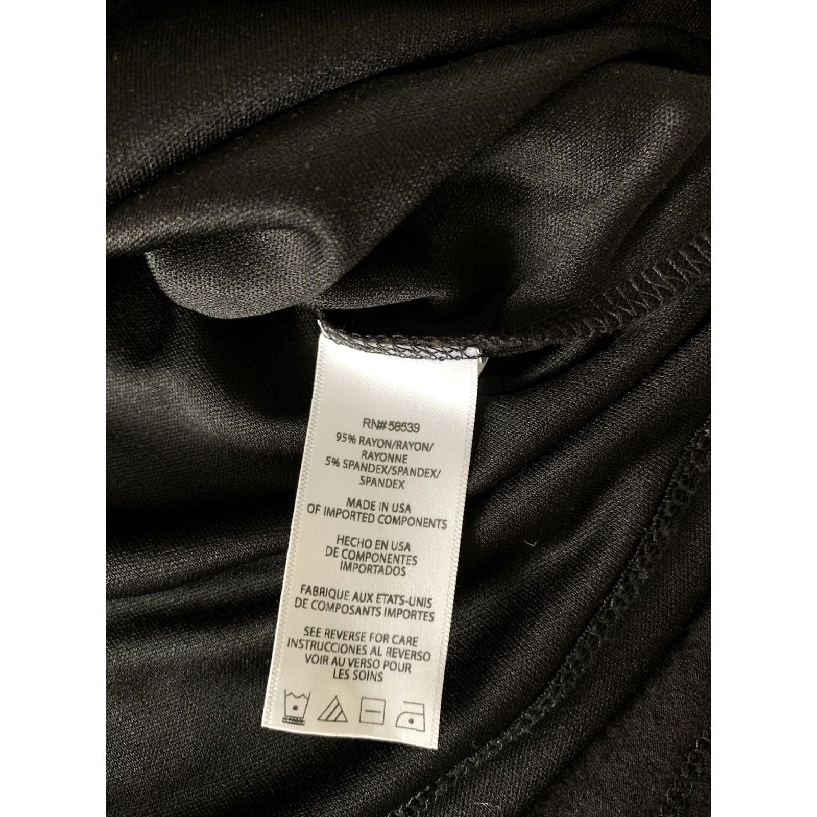 Vintage KUT from the Kloth Black Drape Front Stretch Sheath Dress Women's 2 USA Office Workwear Business Casual Size XS / US 0-2 / IT 36-38 - 7 Thumbnail