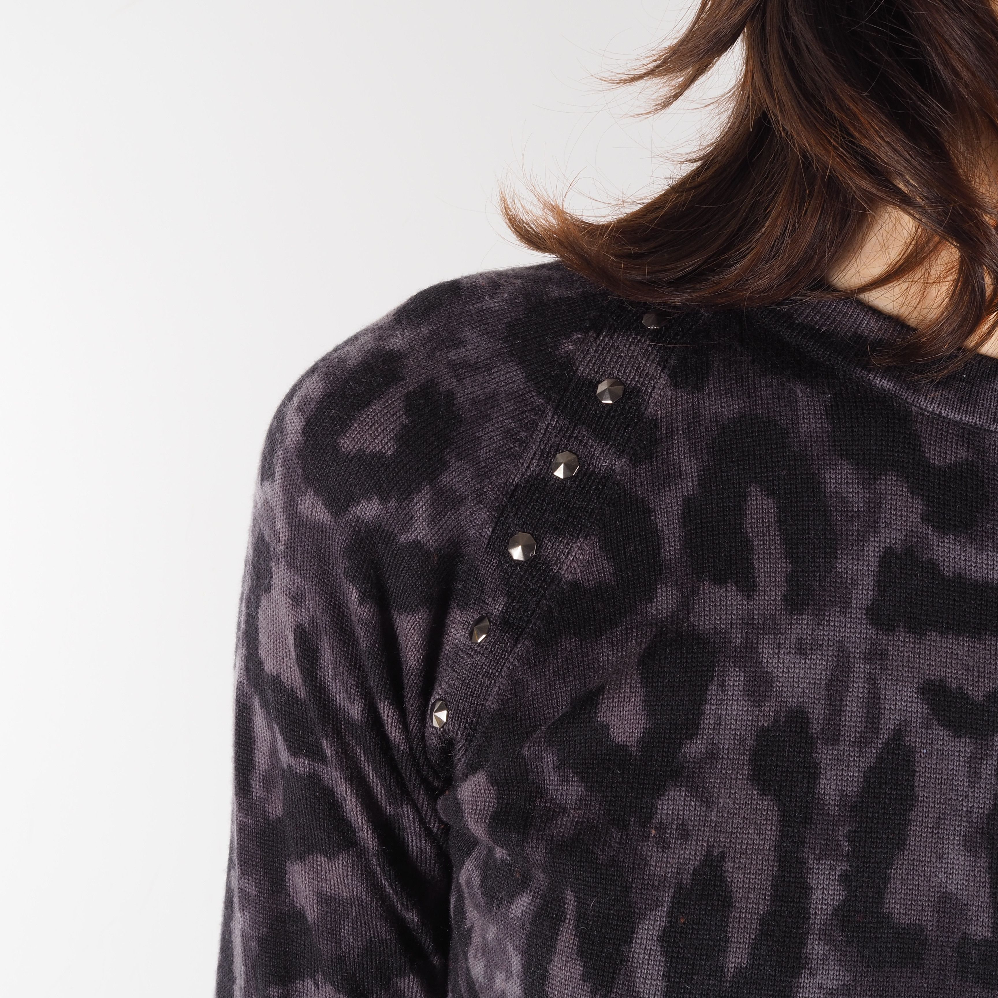 Zadig & Voltaire Zadig & Voltaire HARLA Wool Leopard Print Mini Dress Size XS / US 0-2 / IT 36-38 - 3 Thumbnail