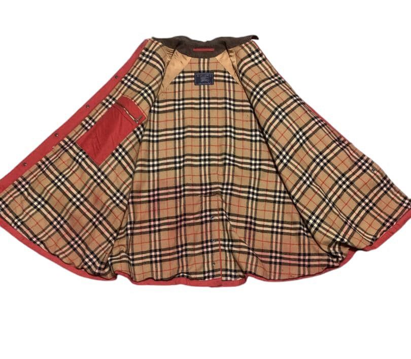 Burberry Vintage Burberrys Nova Check Long Jacket Distressed Size US L / EU 52-54 / 3 - 3 Thumbnail
