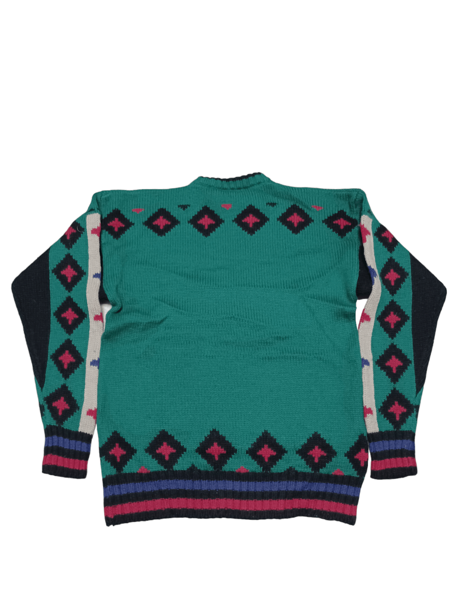 Fila VINTAGE 100% WOOL MADE IN HONG KONG FILA CRAZY Y2K SWEATER Size US XL / EU 56 / 4 - 2 Thumbnail
