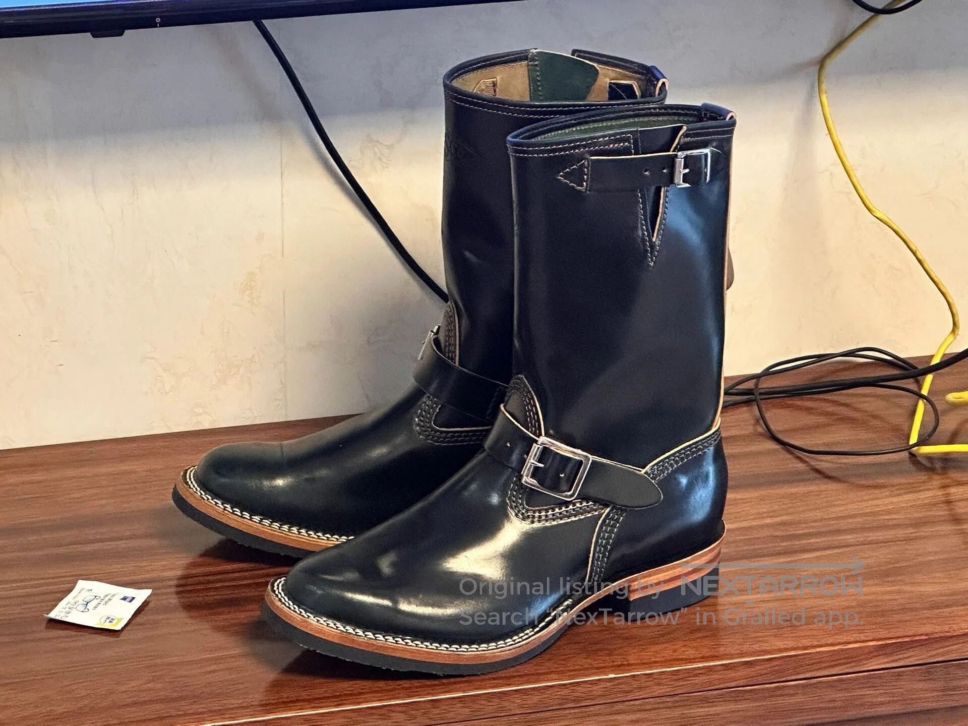 WESCO Horween Shell Cordovan Engineer Boots.