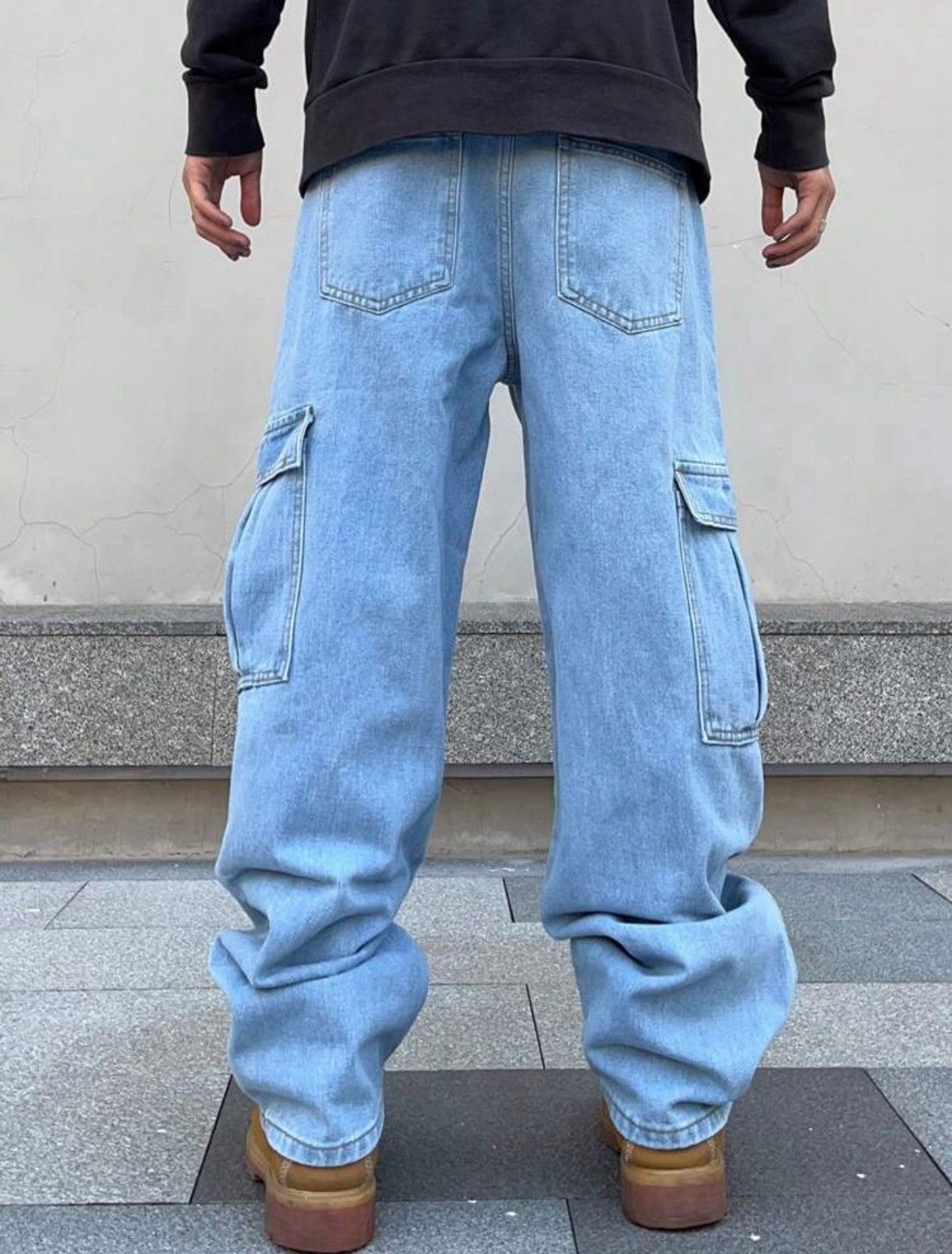 Other × Vintage Men's Flap Pocket & Side Pocket Cargo Jeans Size US 36 / EU 52 - 7 Thumbnail