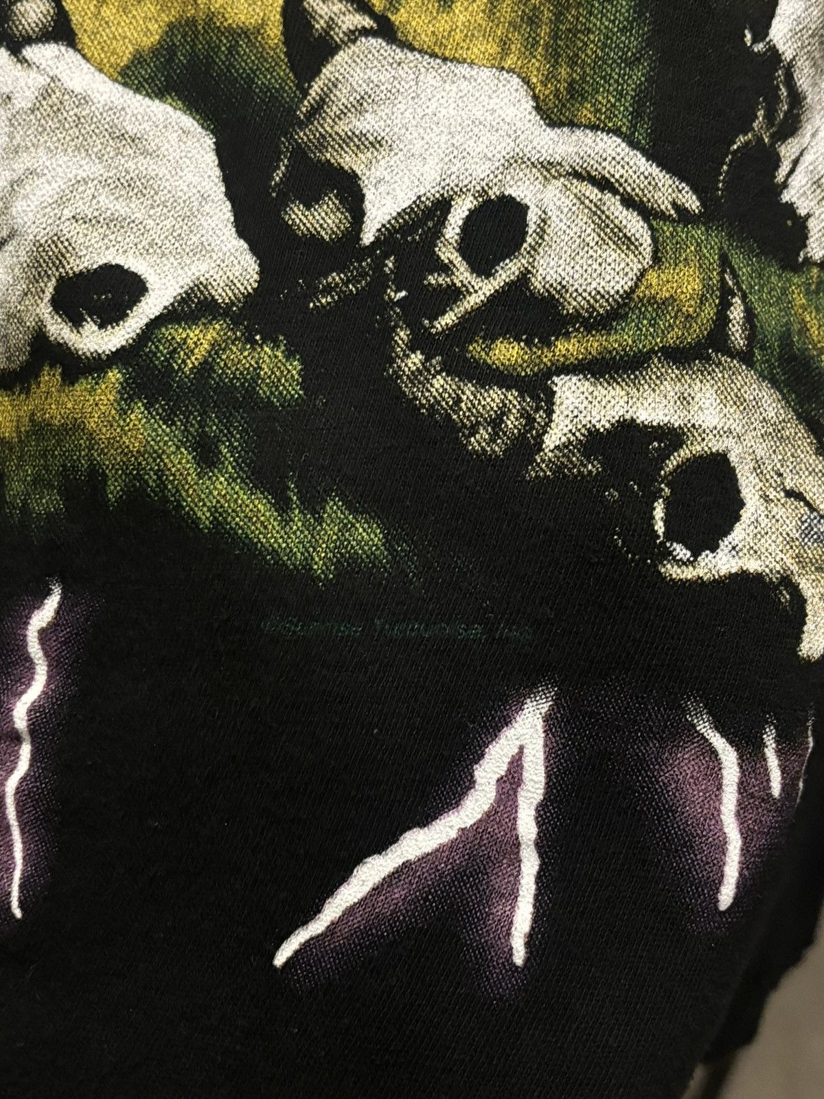 Vintage Vintage 90s American Thunder AOP Graphic Tee Size US XXL / EU 58 / 5 - 4 Thumbnail