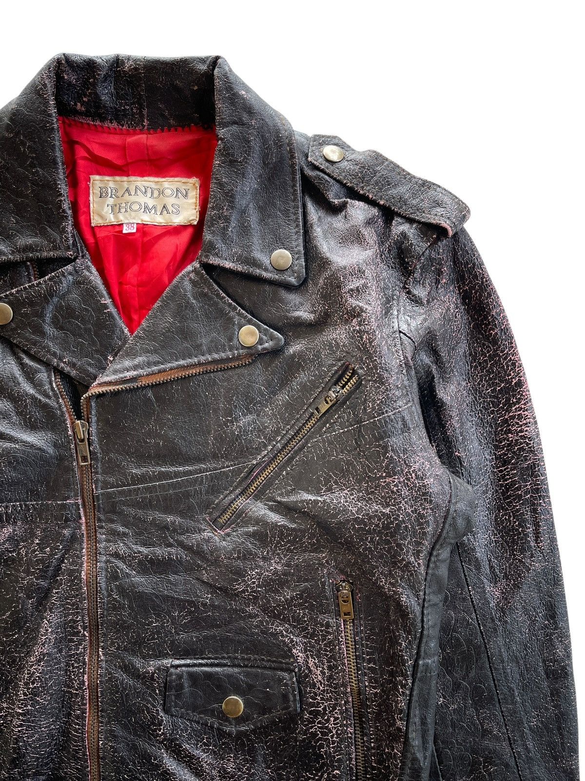 Vintage 90s Brandon Thomas Double Colar Jacket Size US S / EU 44-46 / 1 - 8 Thumbnail