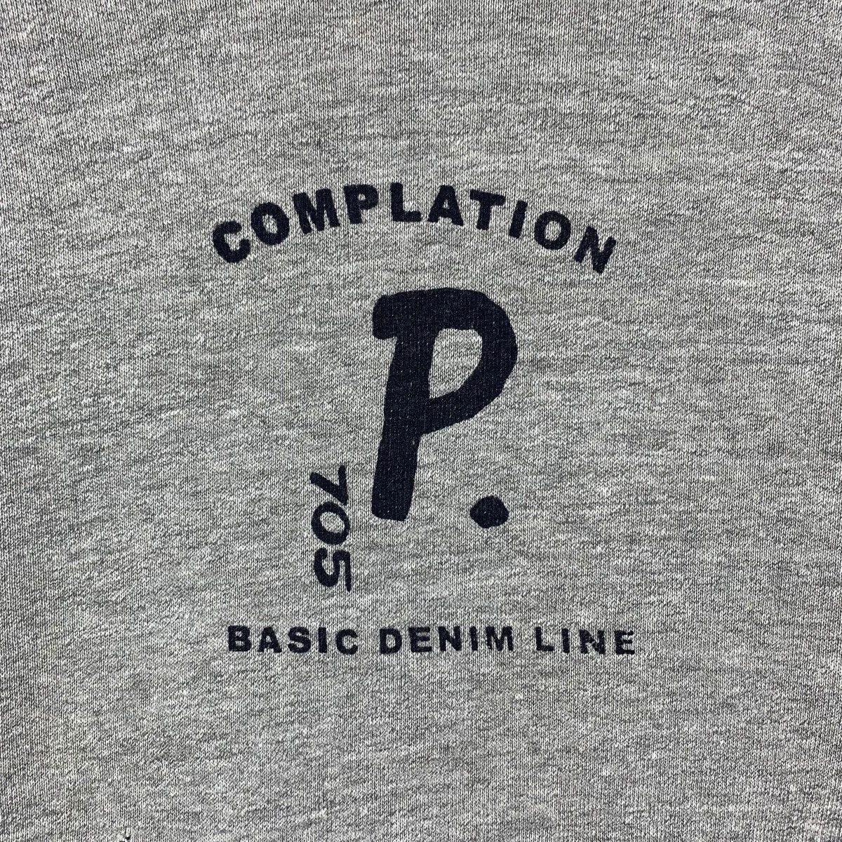 Vintage P By PAODELO Inspired 45Rpm Basic Denim Line Print Hoodie Size US M / EU 48-50 / 2 - 5 Thumbnail