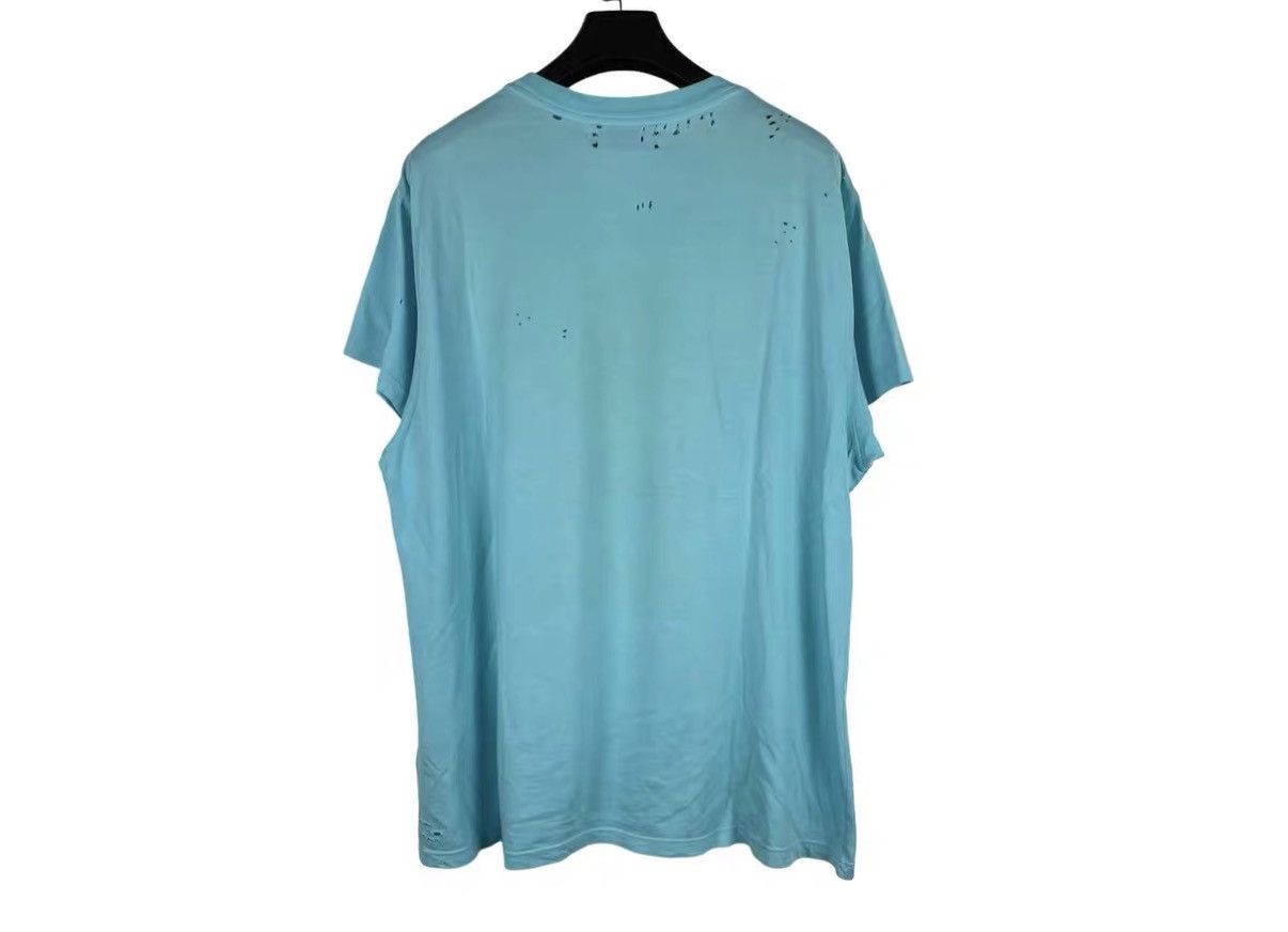 Amiri Amiri Sky Blue Shotgun Destroyed Bear Short Sleeve J31 Size US L / EU 52-54 / 3 - 2 Thumbnail