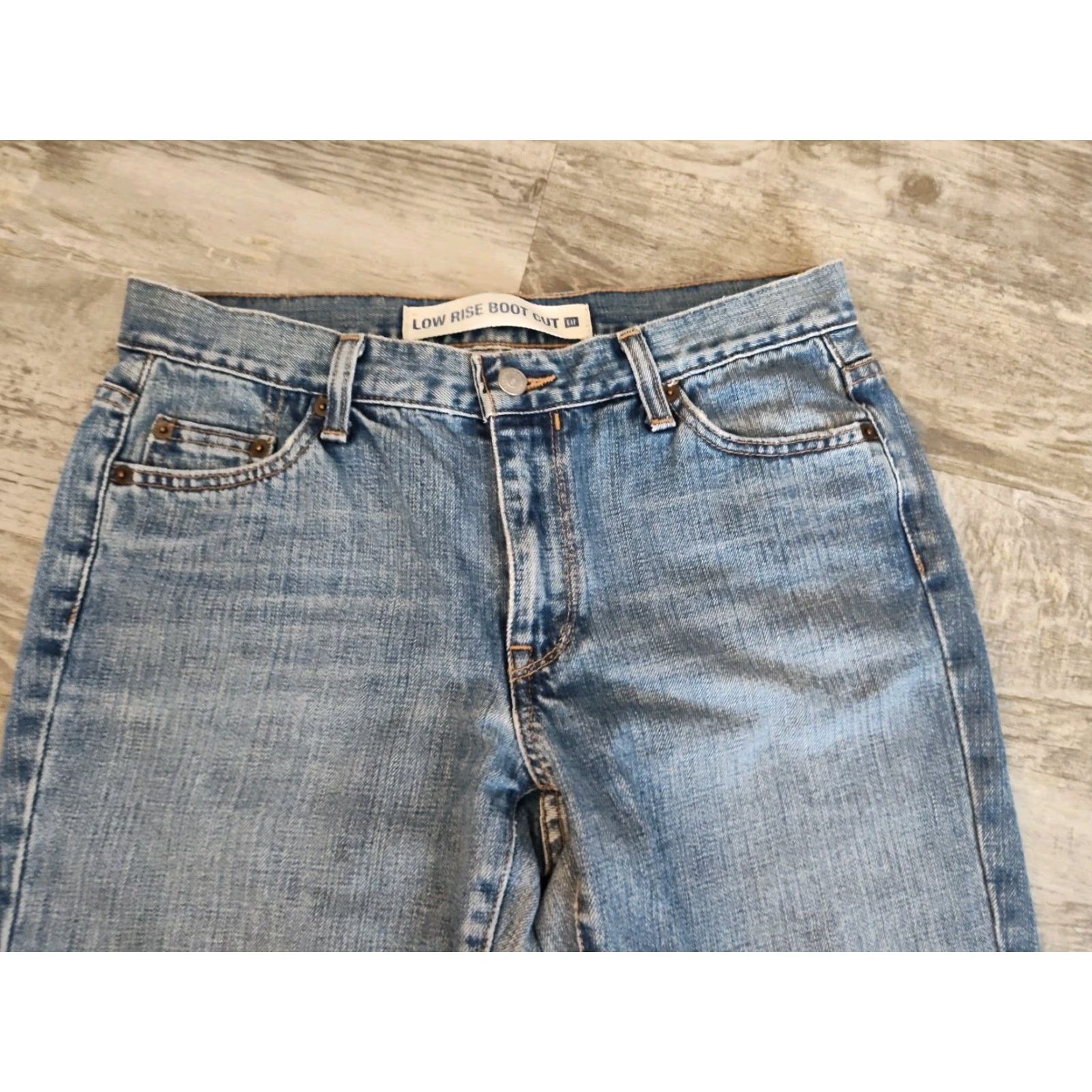 Gap VTG Gap Jeans Womens 8 Flare Boot Cut Low Rise Denim Med Wash Made In USA 32x32 Size 30" / US 8 / IT 44 - 4 Thumbnail