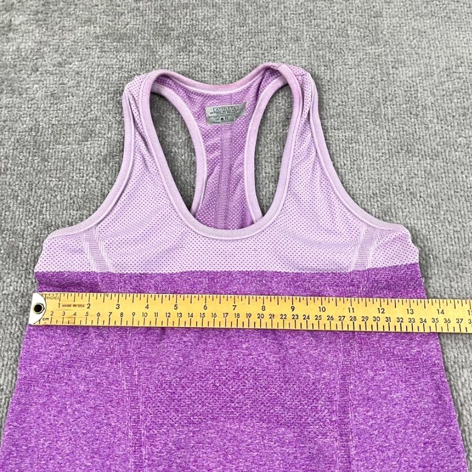 Athleta Athleta Tank Top Womens Small Purple Color Block Seamless Performance Size S / US 4 / IT 40 - 6 Thumbnail