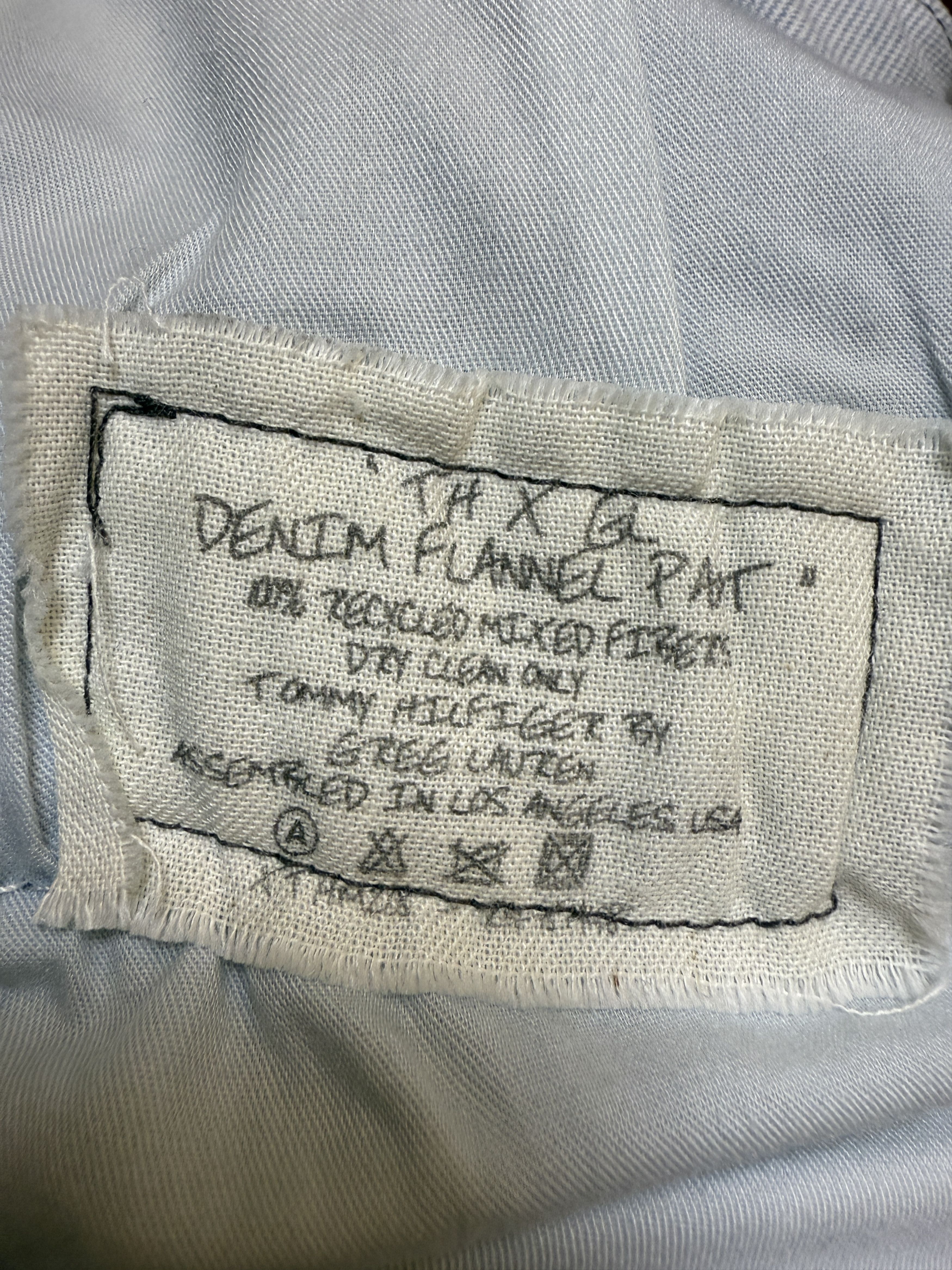 Greg Lauren × Tommy Hilfiger Greg Lauren x Tommy Hilfiger Artist Proof Denim Flannel Pant Size US 33 - 6 Thumbnail