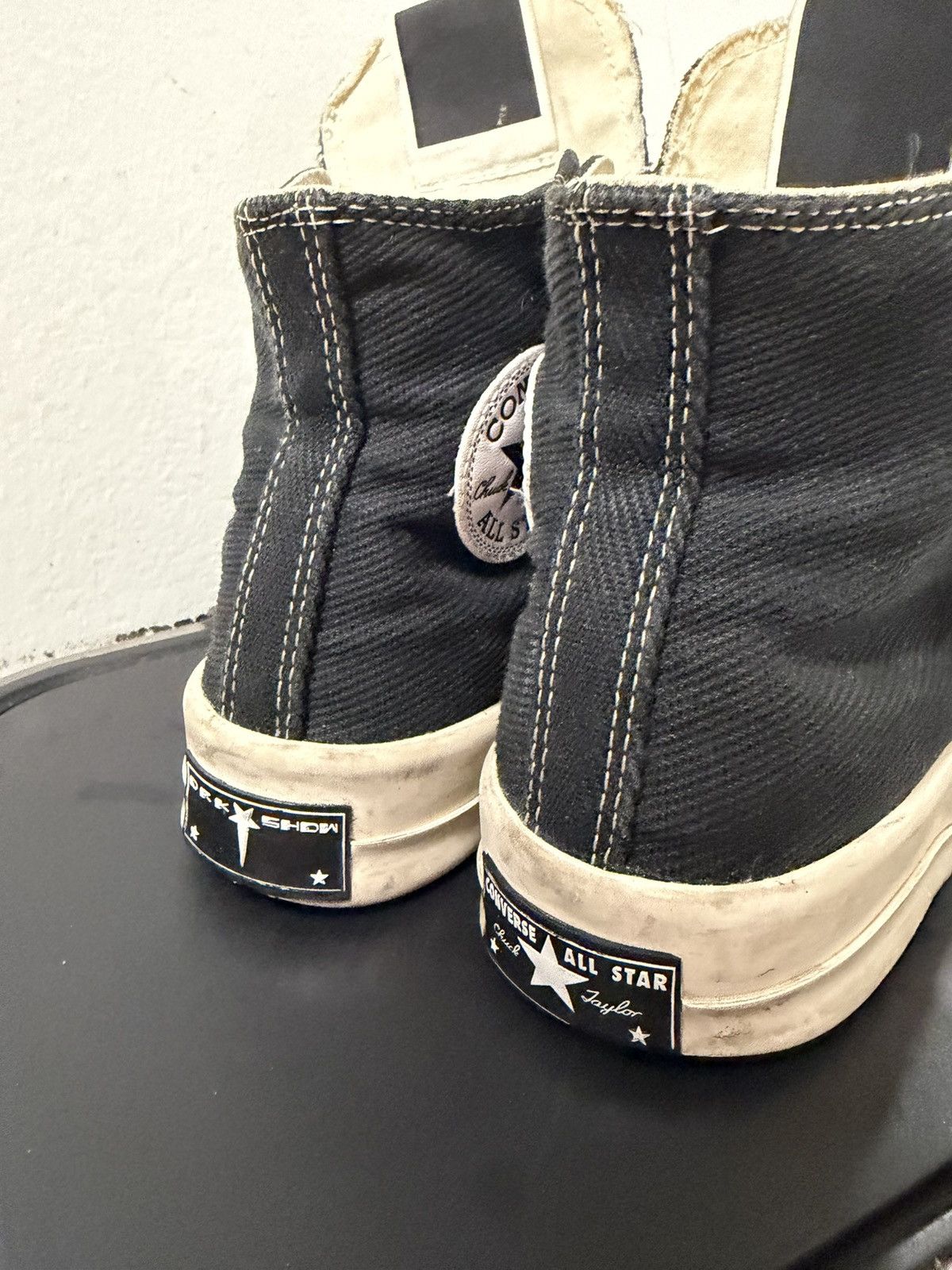 Converse × Rick Owens Drkshdw Converse x Rick Owens DRKSHDW DRKSTAR Chuck 70 High Black 7M Size US 7 / EU 40 - 7 Thumbnail