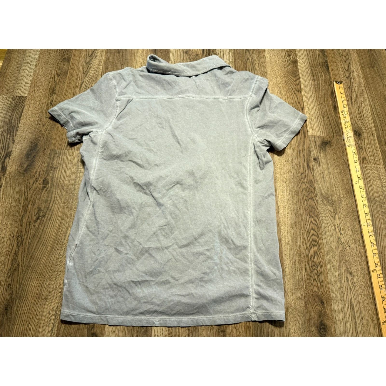 Vintage Rock & Republic Polo Men’s XL Gray Short Sleeve Casual Stretch Shirt Size US XL / EU 56 / 4 - 2 Thumbnail