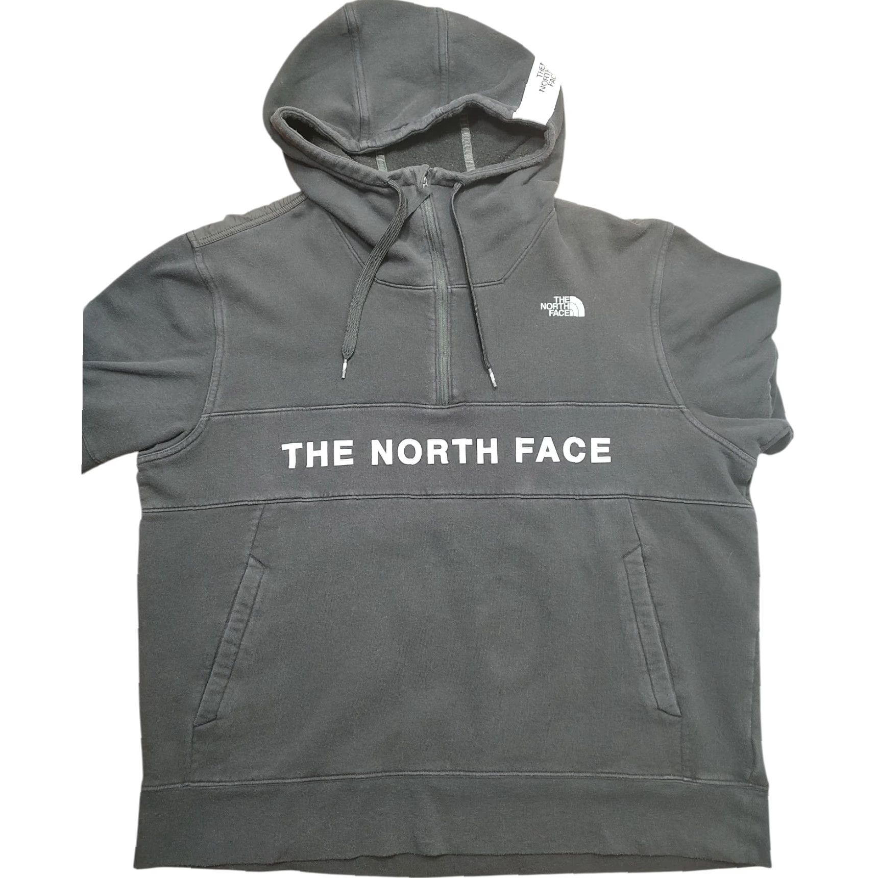 The North Face VINTAGE: No (omit) The North Face Hoodie Black Mens XL 1/4 Zip Pullover Logo Sweatshirt Size US XL / EU 56 / 4 - 2 Thumbnail