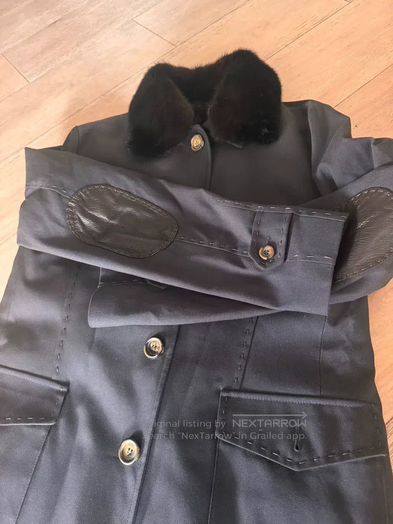 Fendi Fendi Beaver fur lined removable coat Size US L / EU 52-54 / 3 - 6 Thumbnail