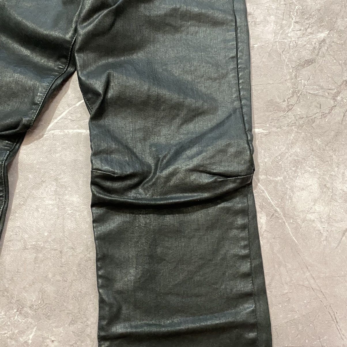 Diesel RARE ! VINTAGE DIESEL LEATHER PANTS LOGO 00s Size US 31 - 12 Thumbnail