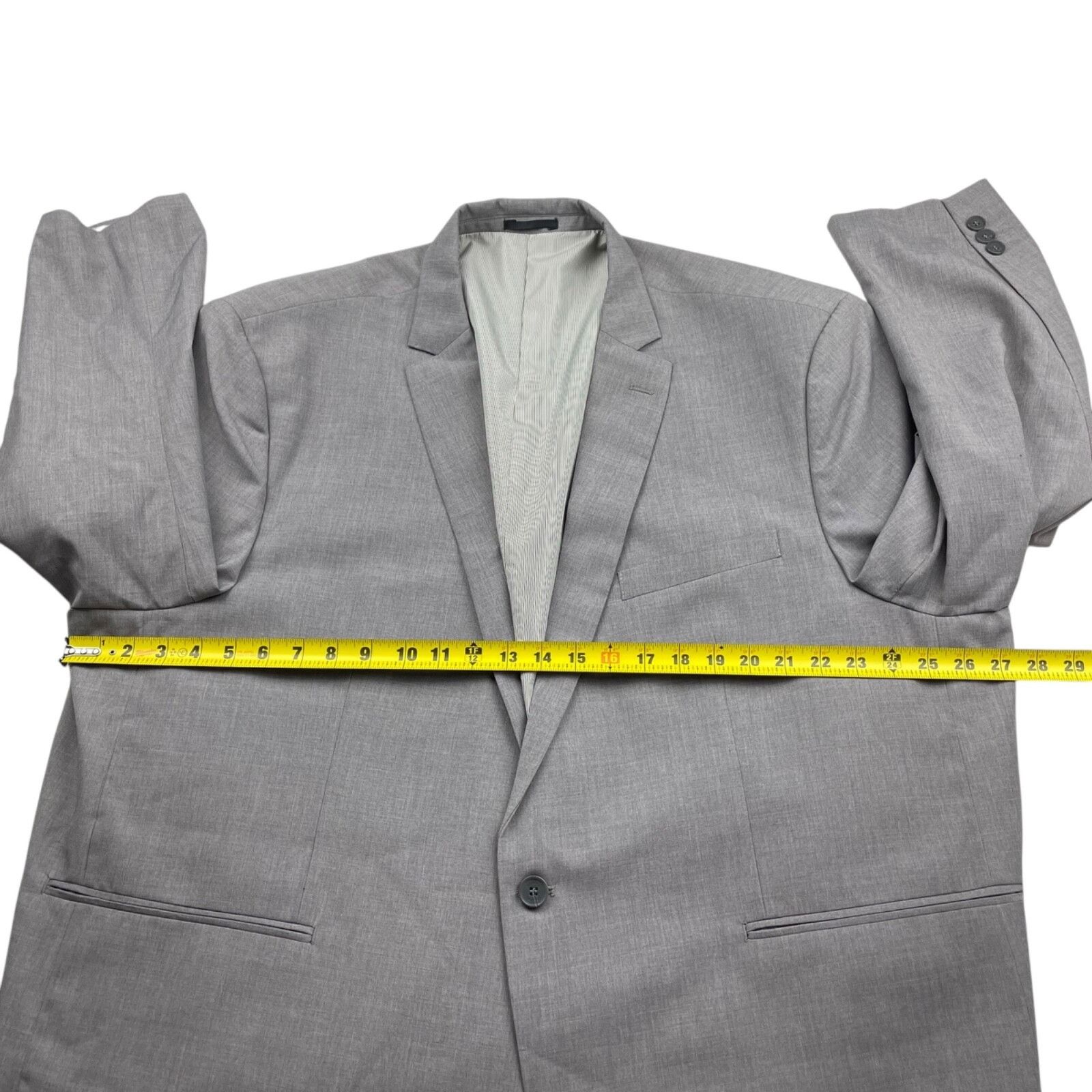Other Hockerty Men's Bespoke 100% Wool One-Button Suit Gray • 54R Size 54R - 5 Thumbnail